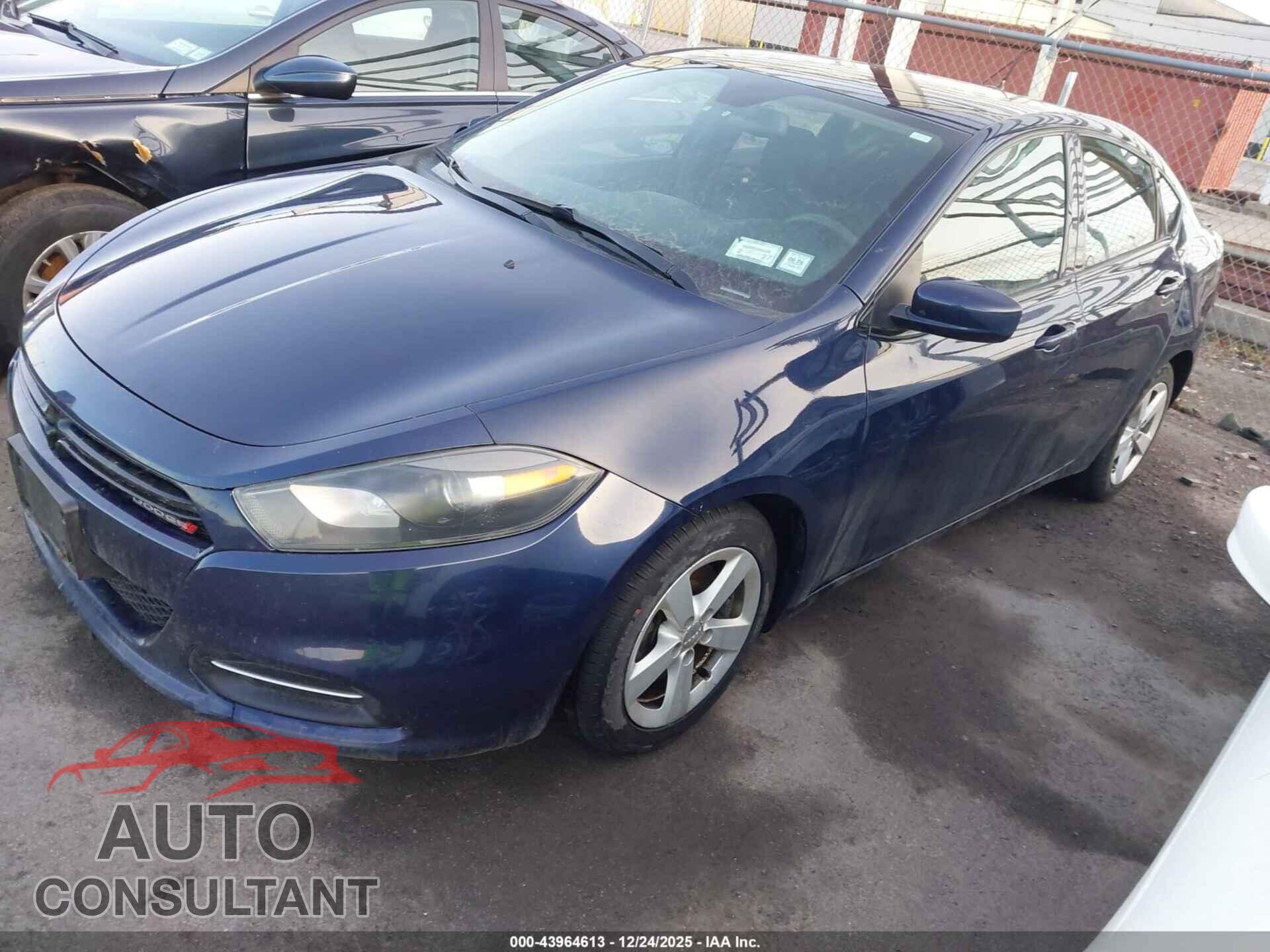DODGE DART 2015 - 1C3CDFBBXFD320211