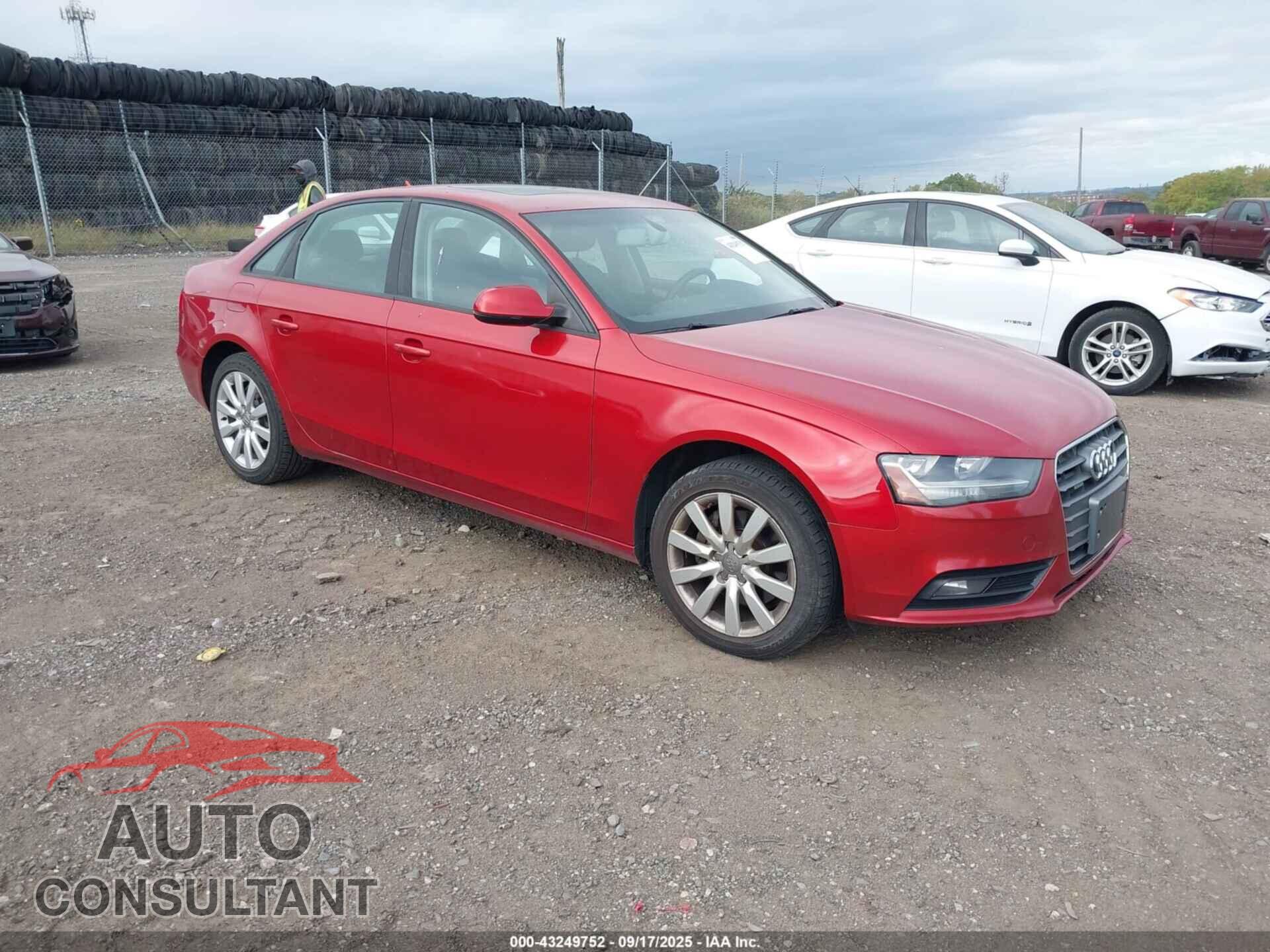 AUDI A4 2013 - WAUBFAFL2DN021243