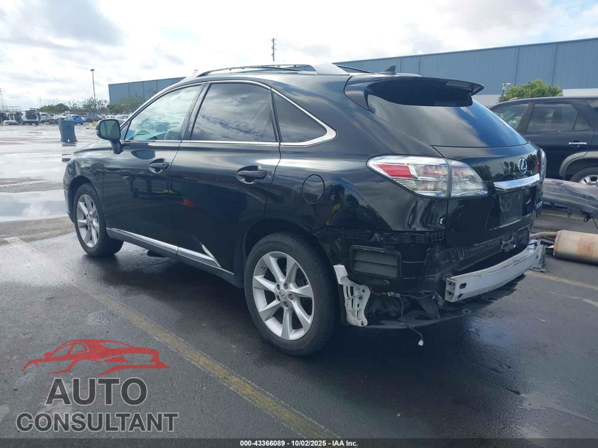 LEXUS RX 350 2011 - 2T2BK1BA6BC100557