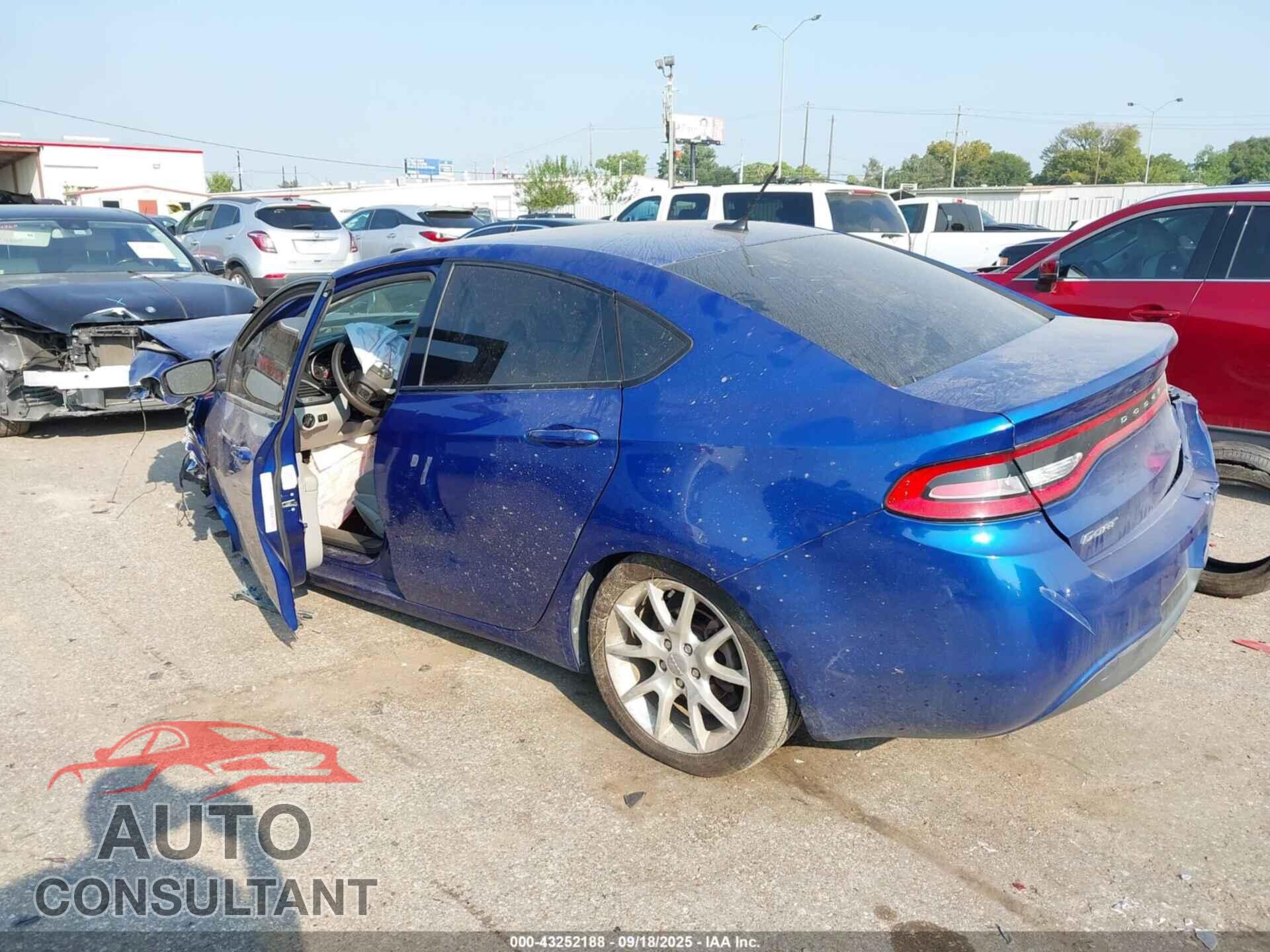 DODGE DART 2013 - 1C3CDFBA3DD157809