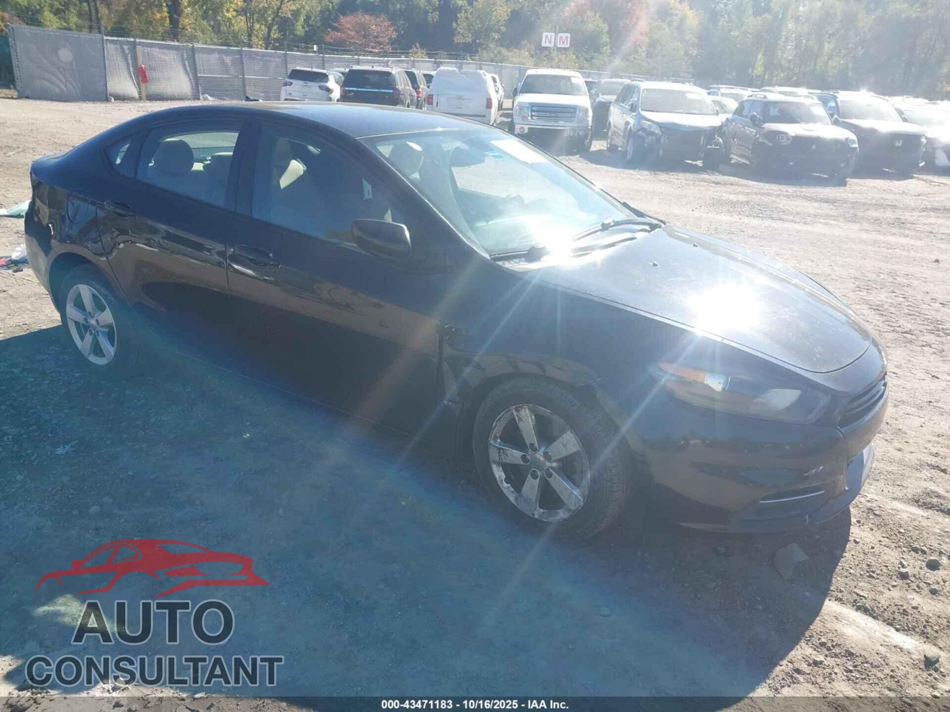 DODGE DART 2015 - 1C3CDFBB0FD221302
