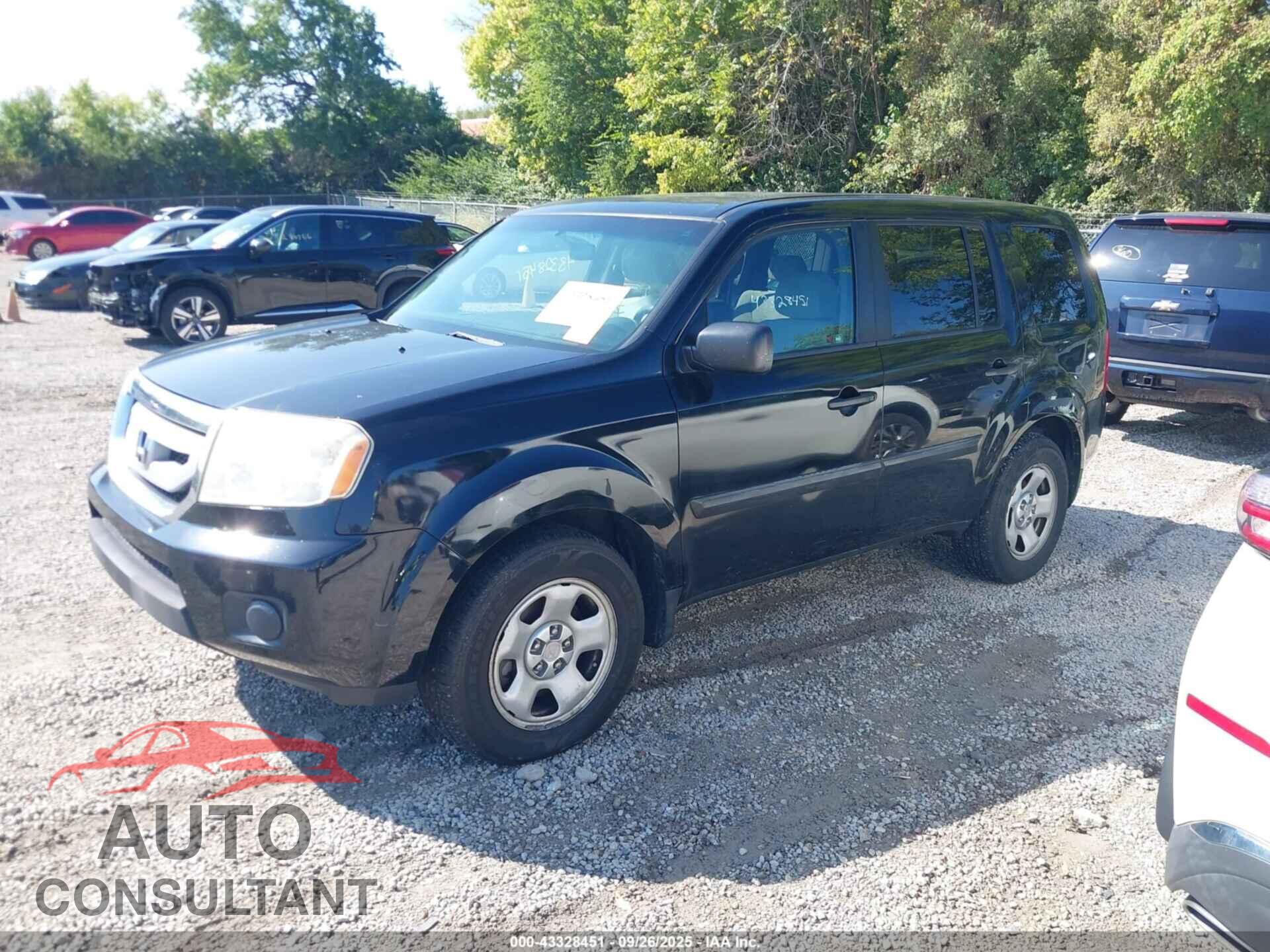 HONDA PILOT 2011 - 5FNYF4H23BB106090
