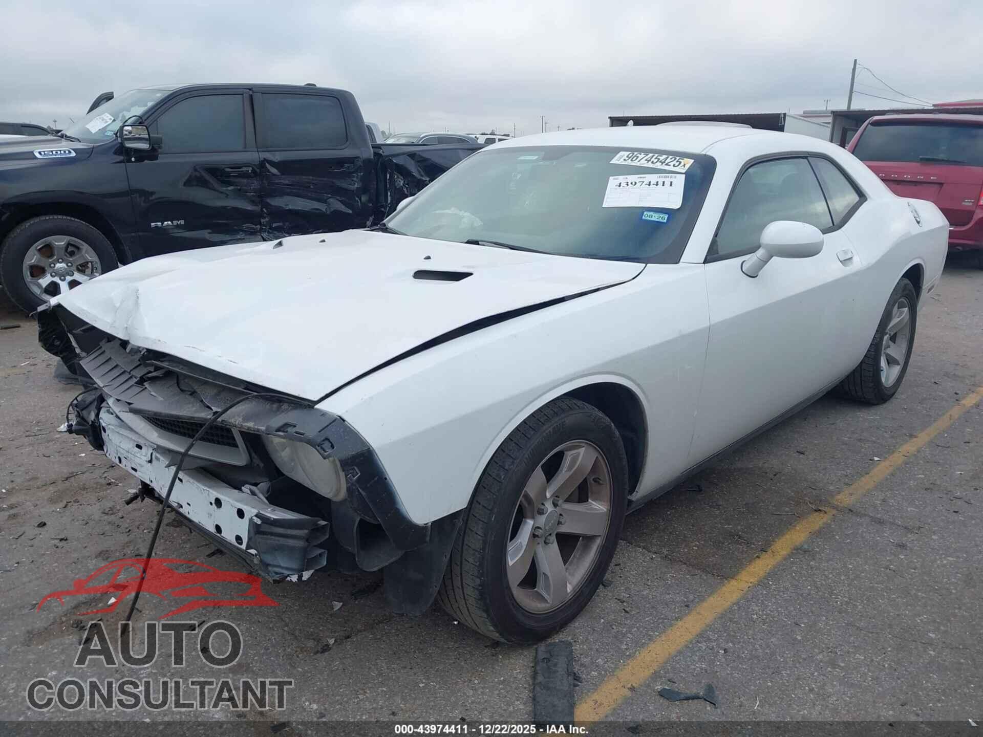 DODGE CHALLENGER 2012 - 2C3CDYAG5CH106296