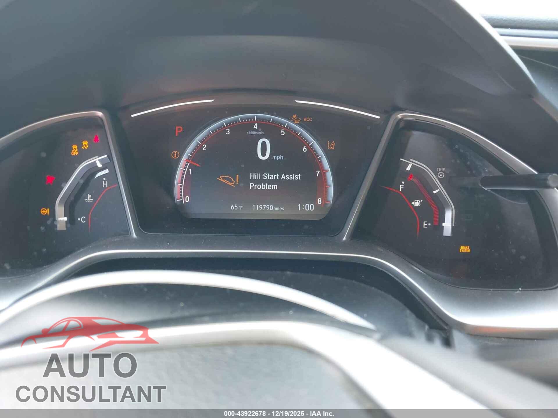 HONDA CIVIC 2019 - 2HGFC2F8XKH572302