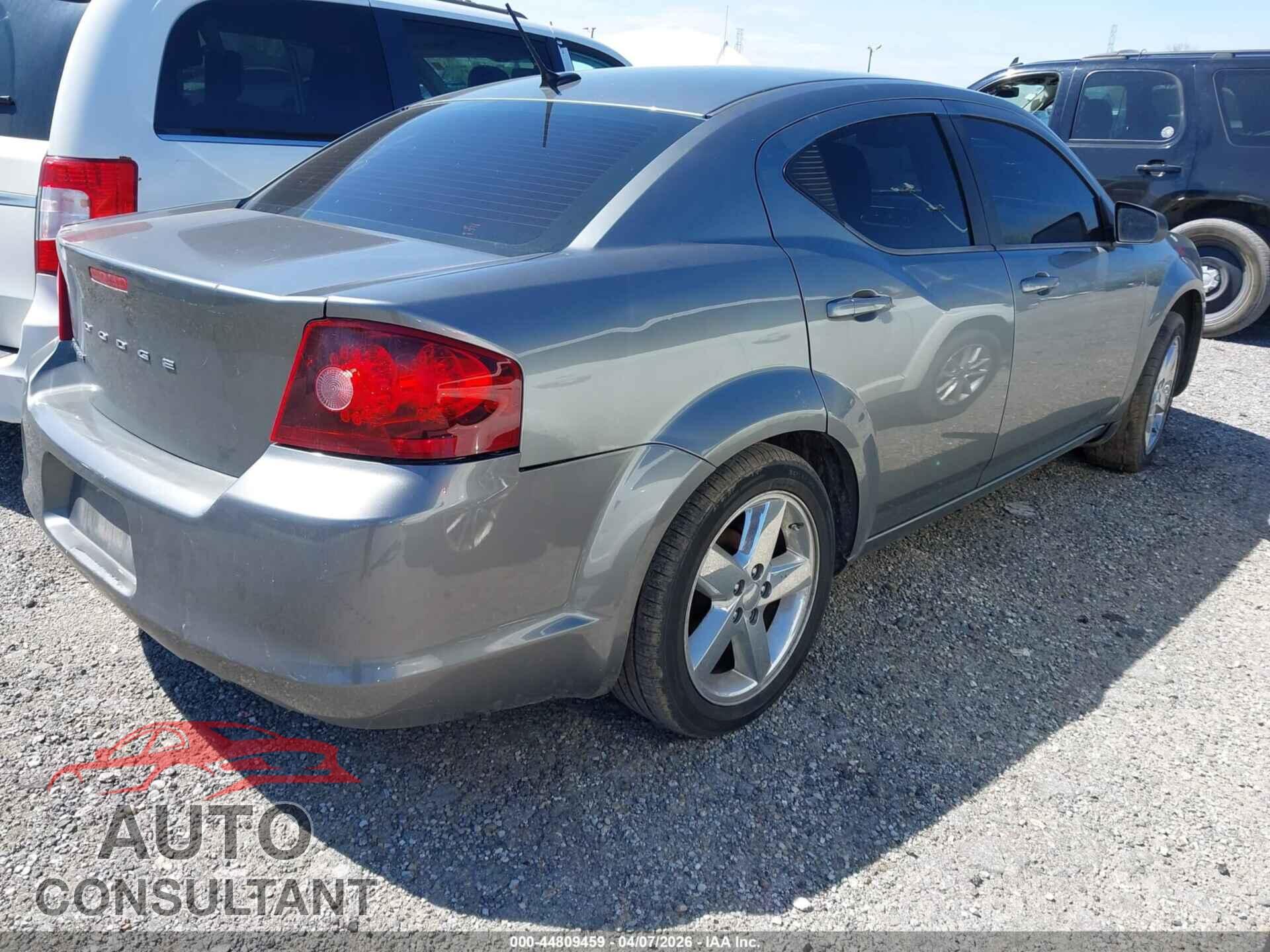 DODGE AVENGER 2013 - 1C3CDZAB0DN710504