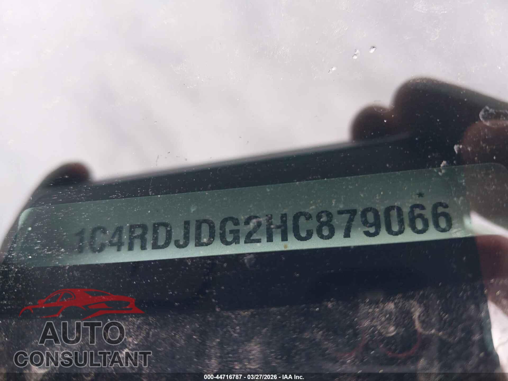 DODGE DURANGO 2017 - 1C4RDJDG2HC879066