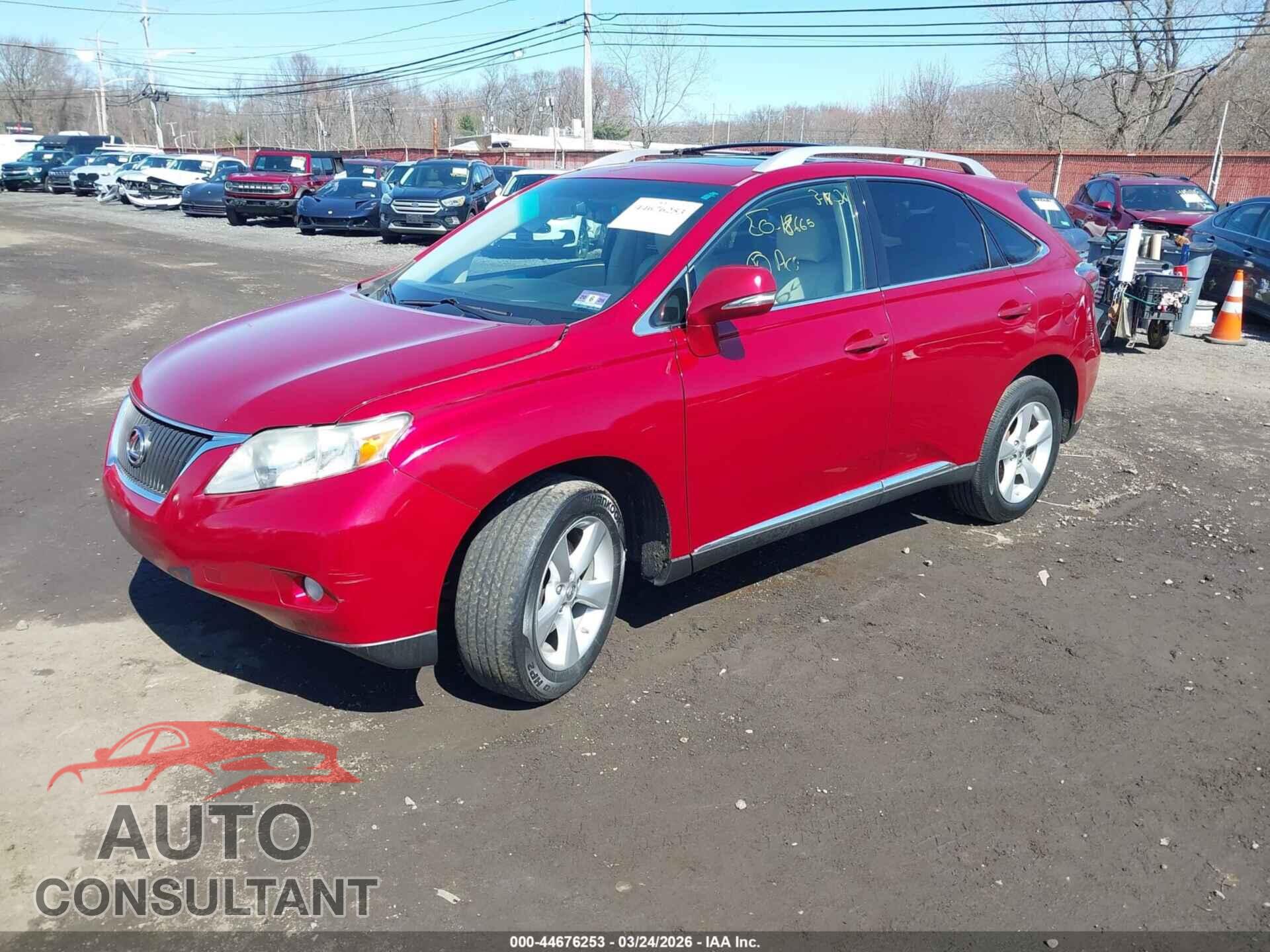 LEXUS RX 2011 - 2T2BK1BA4BC103585