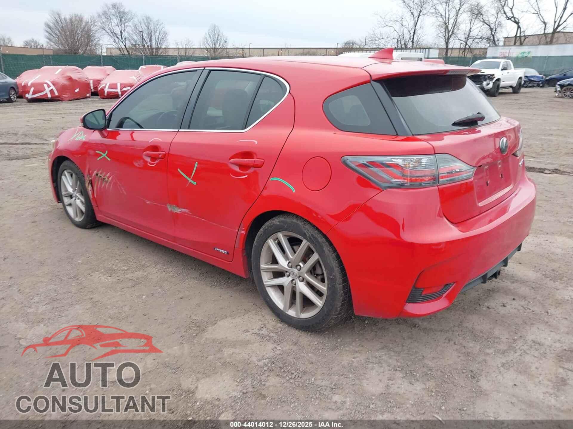 LEXUS CT 200H 2014 - JTHKD5BH4E2198816