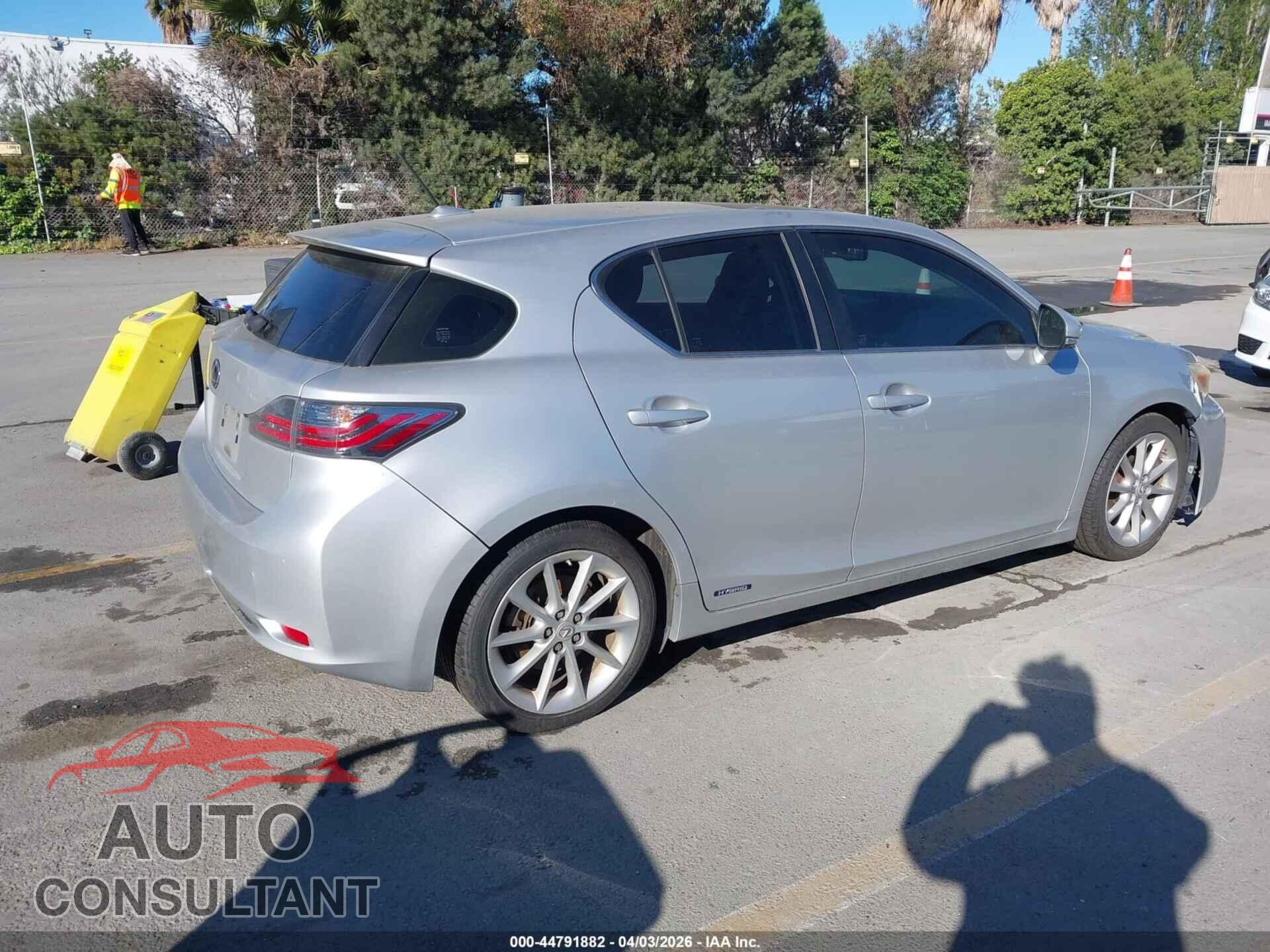 LEXUS CT 200H 2012 - JTHKD5BH4C2090158