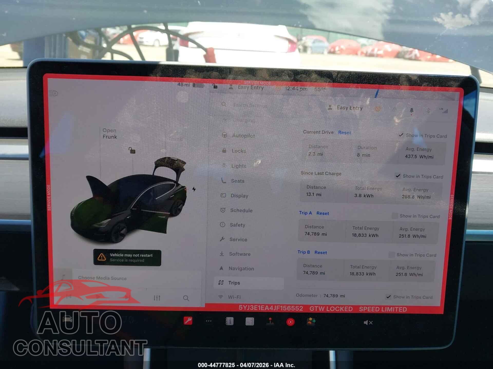 TESLA MODEL 3 2018 - 5YJ3E1EA4JF156552