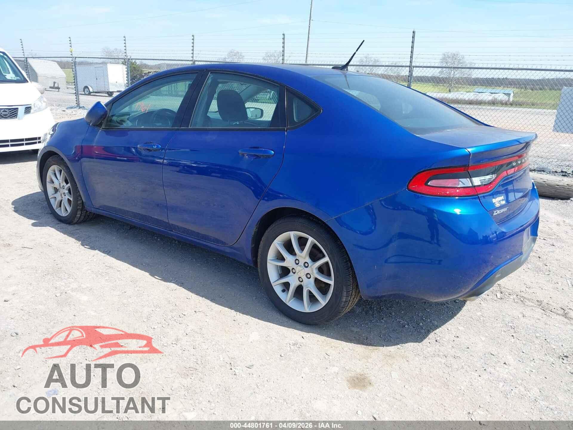 DODGE DART 2013 - 1C3CDFBA4DD289302