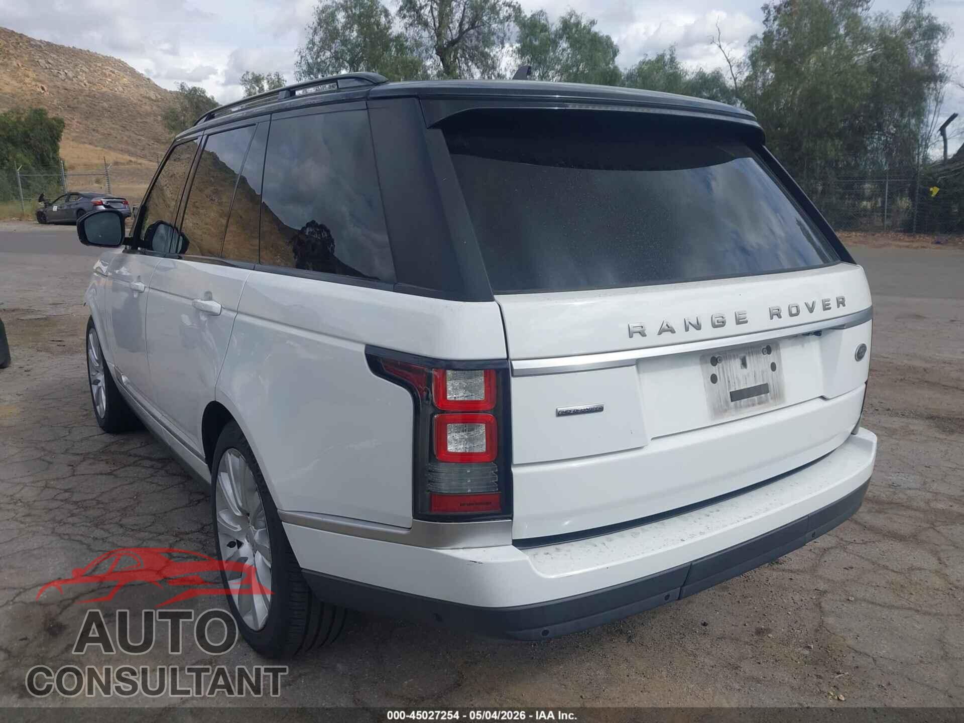 LAND ROVER RANGE ROVER 2016 - SALGS2EF1GA252063