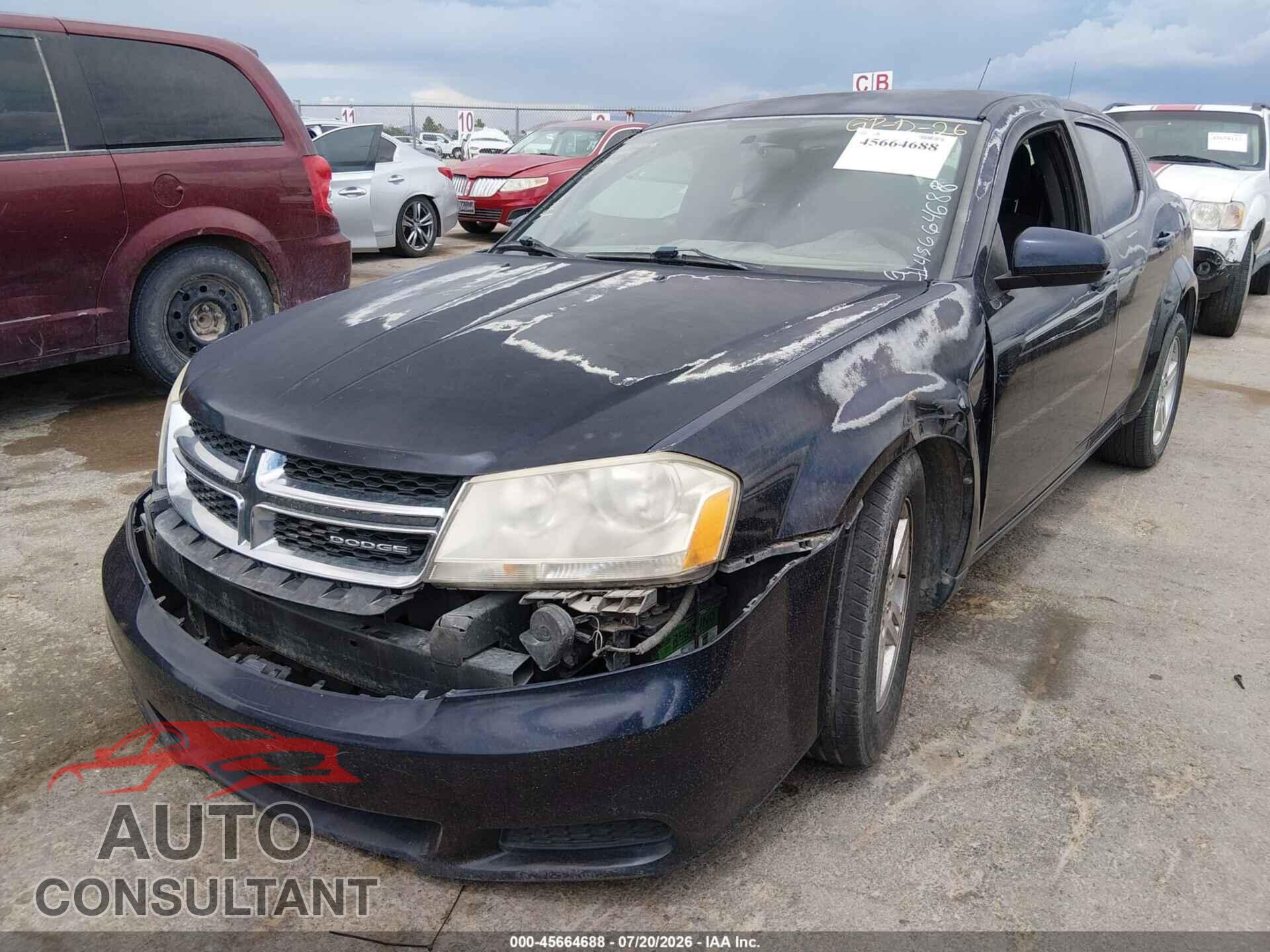 DODGE AVENGER 2011 - 1B3BD1FB2BN526469