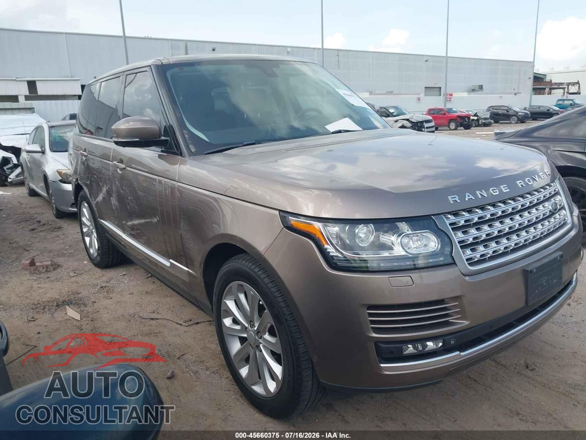 LAND ROVER RANGE ROVER 2015 - SALGS2VFXFA215446