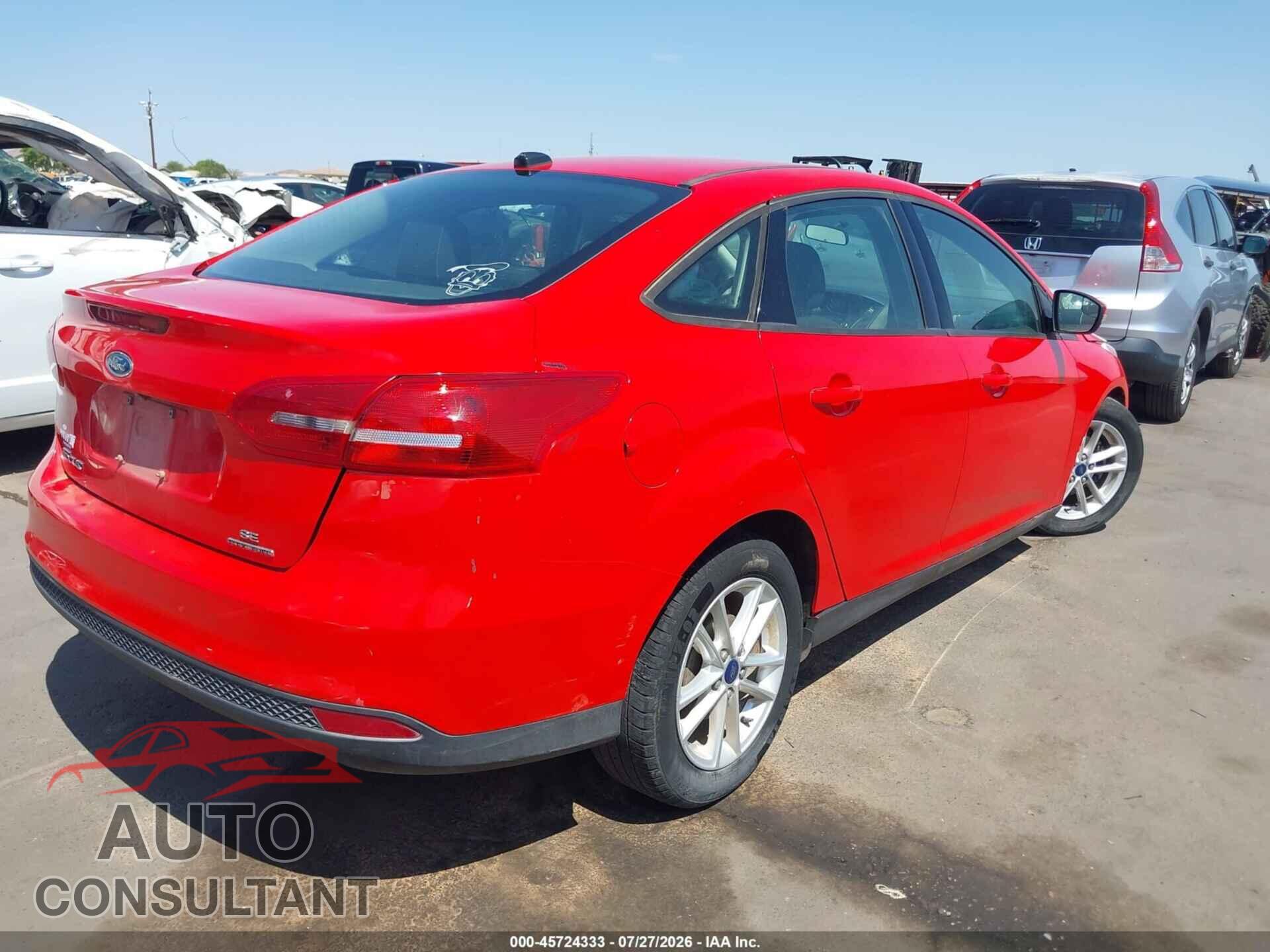 FORD FOCUS 2016 - 1FADP3F25GL378577