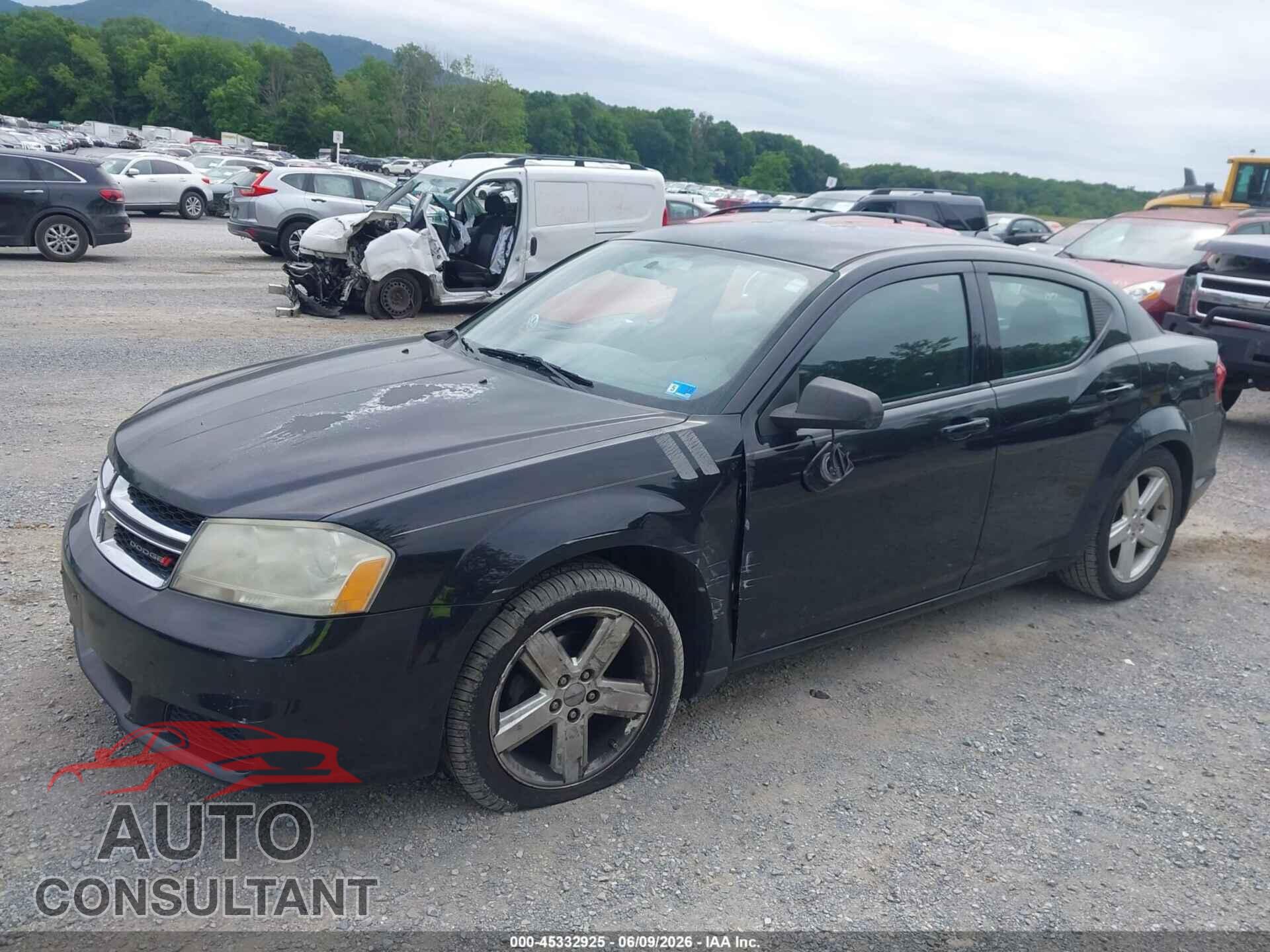 DODGE AVENGER 2013 - 1C3CDZAB6DN644525