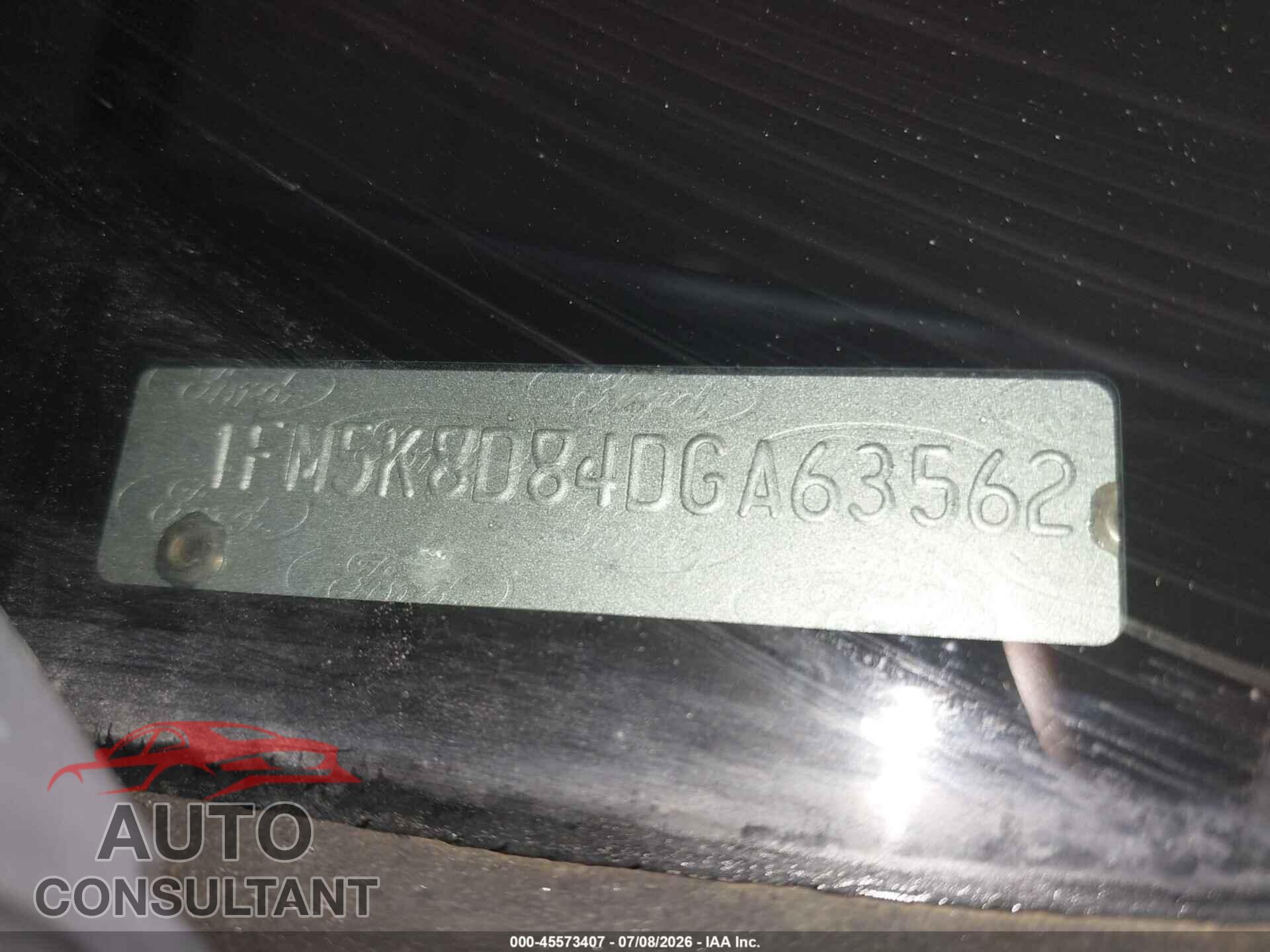 FORD EXPLORER 2013 - 1FM5K8D84DGA63562