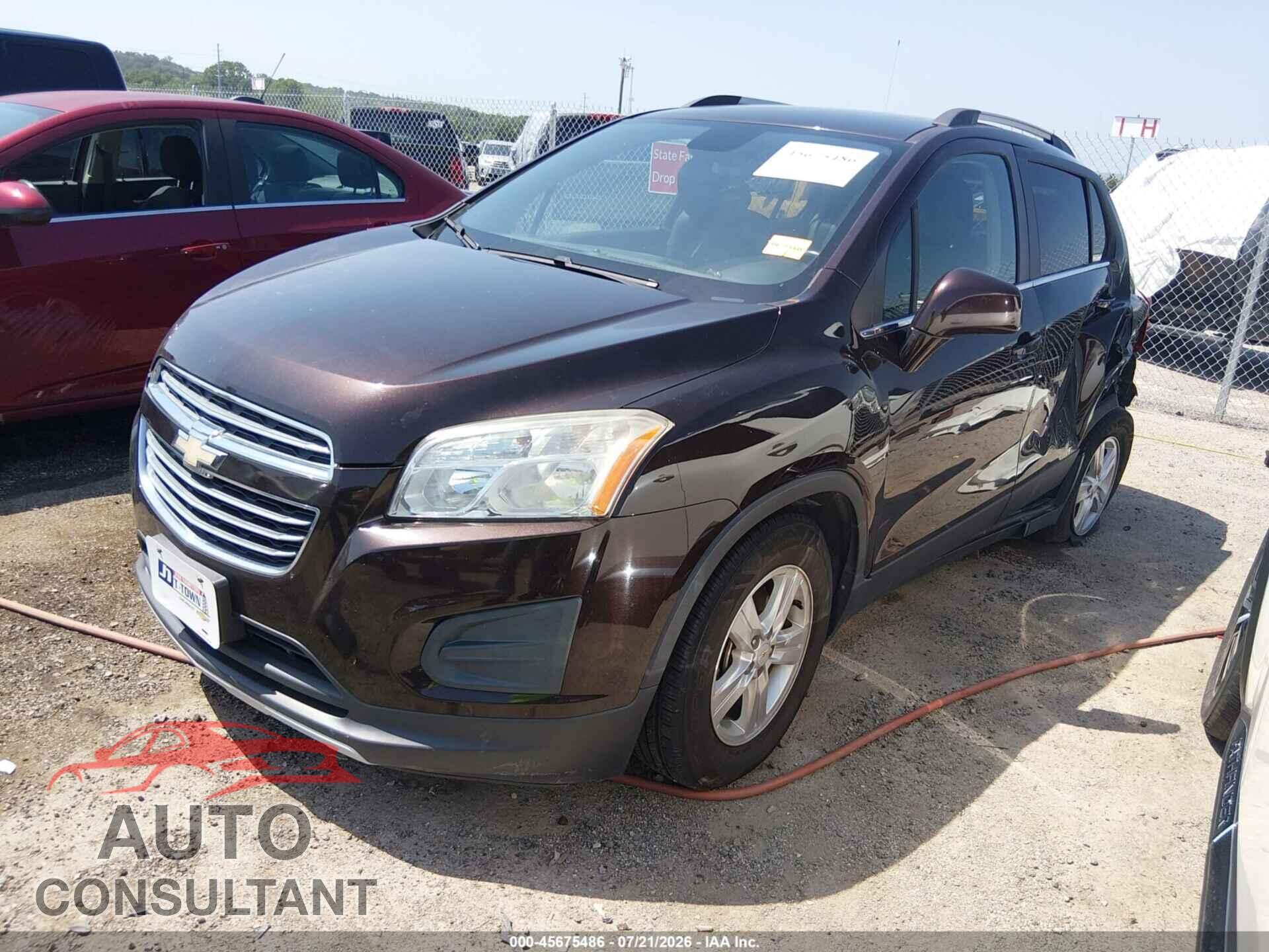 CHEVROLET TRAX 2015 - KL7CJLSB5FB087348