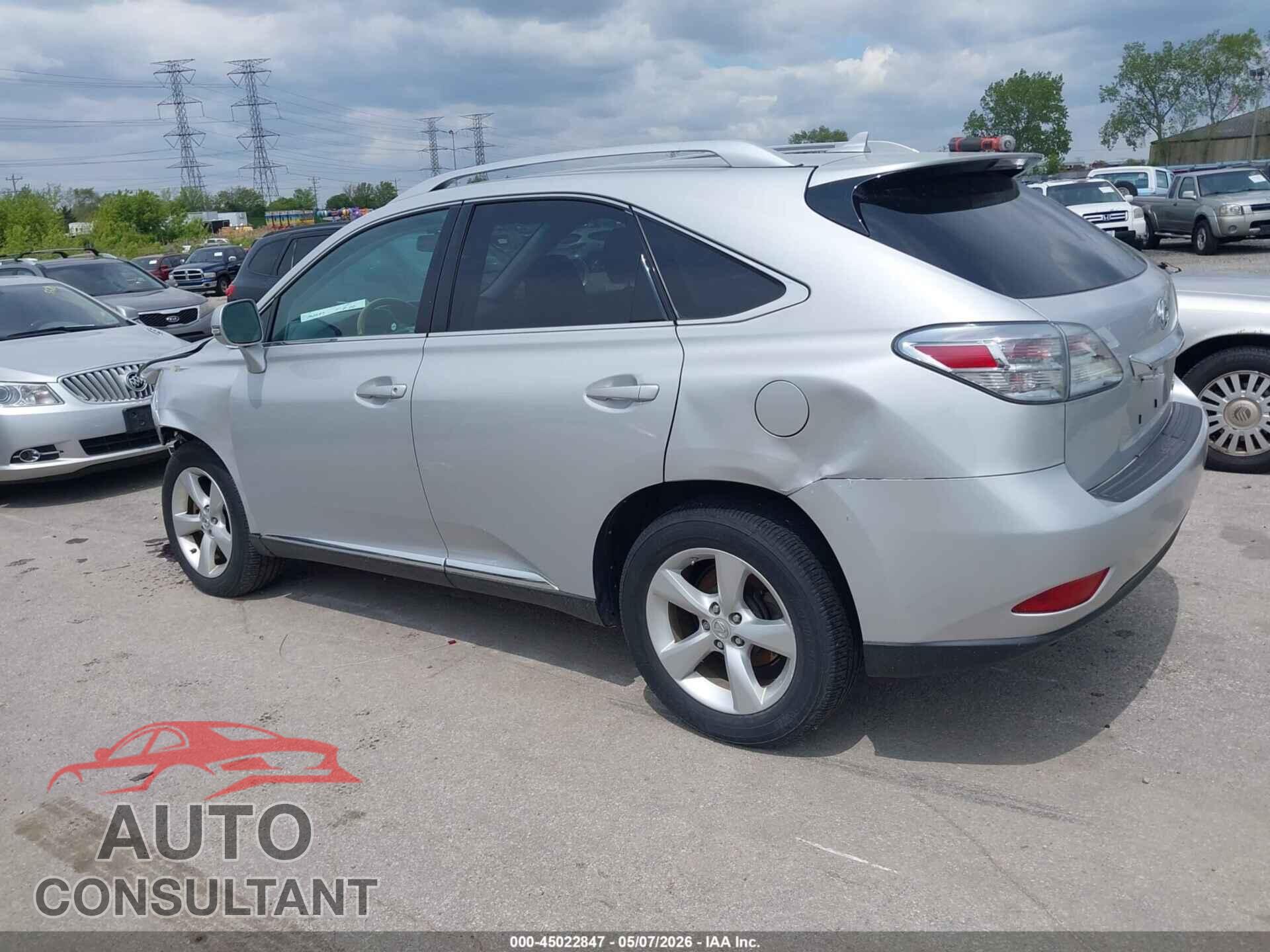 LEXUS RX 350 2011 - 2T2BK1BA6BC109095