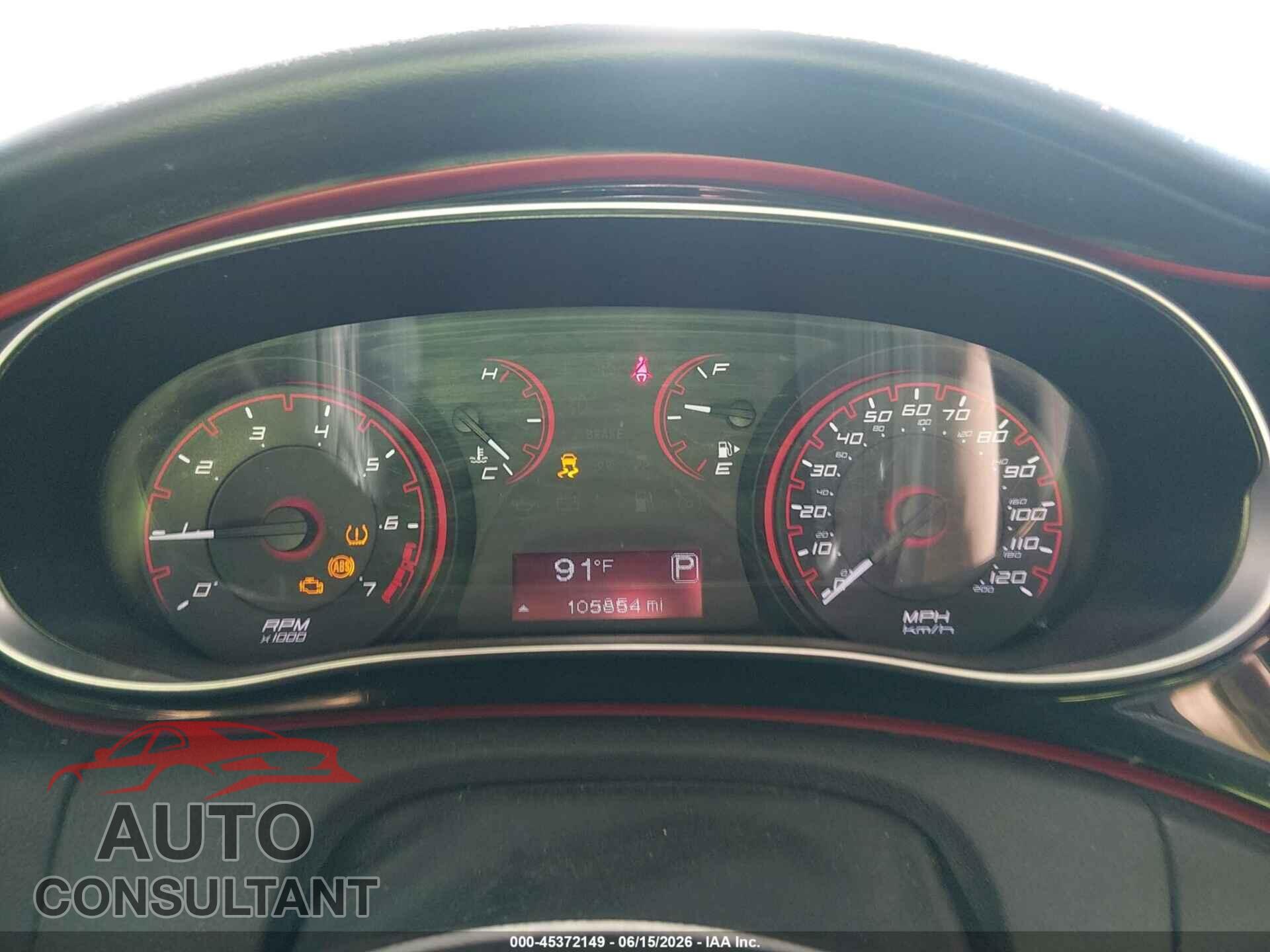 DODGE DART 2015 - 1C3CDFBB5FD344707