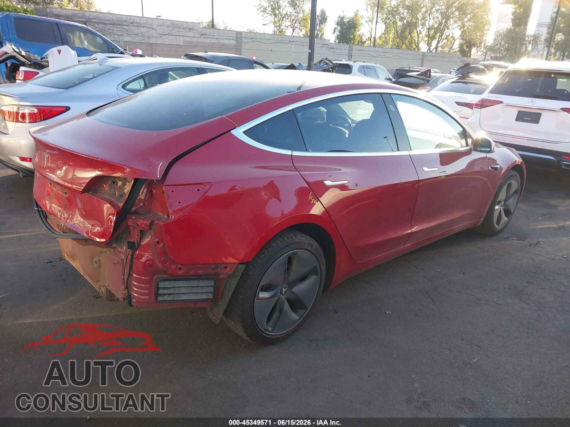 TESLA MODEL 3 2019 - 5YJ3E1EA7KF308695