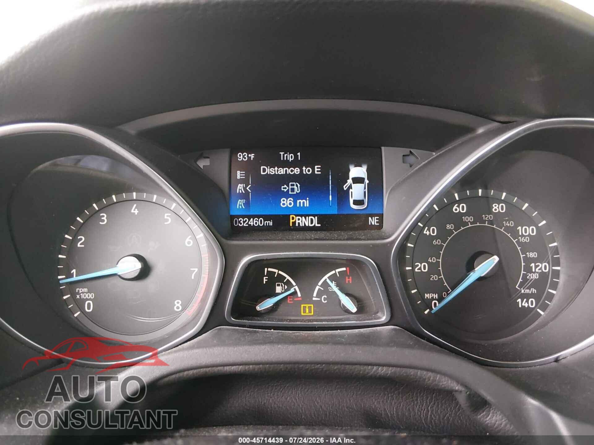 FORD FOCUS 2017 - 1FADP3F22HL304793