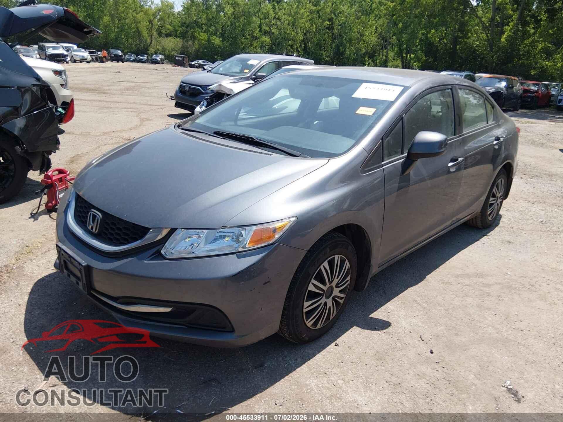 HONDA CIVIC 2013 - 19XFB2F52DE020153