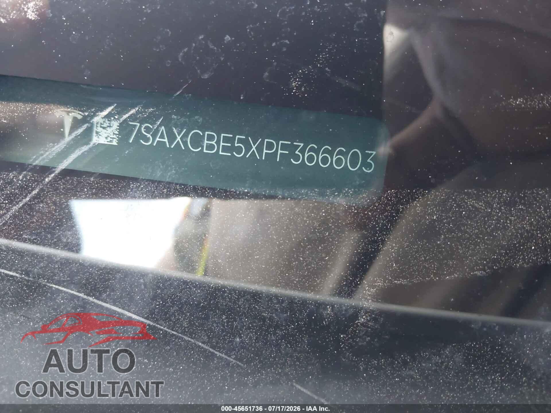 TESLA MODEL X 2023 - 7SAXCBE5XPF366603