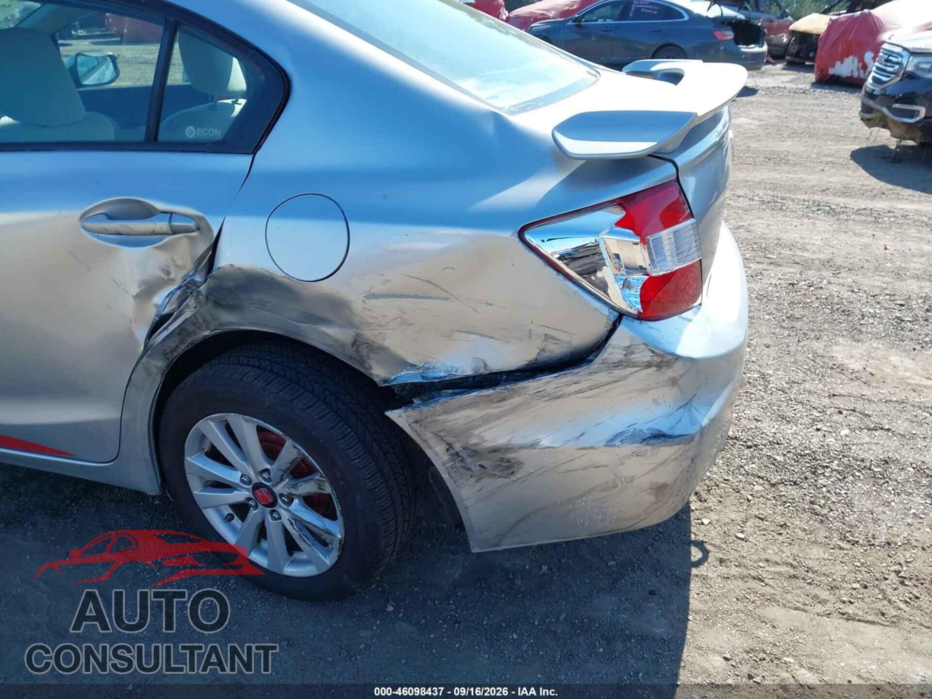 HONDA CIVIC 2012 - 2HGFB2F52CH314933