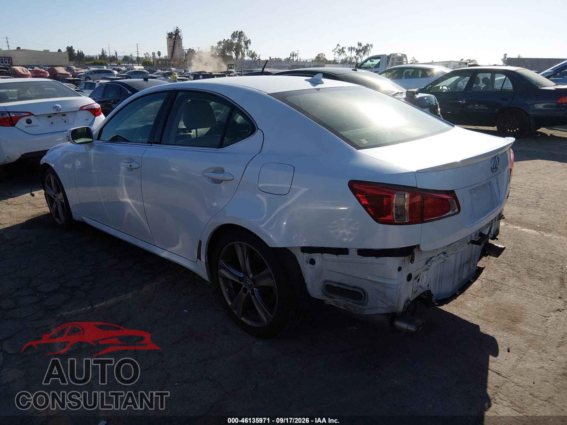 LEXUS IS 250 2012 - JTHBF5C29C5177427