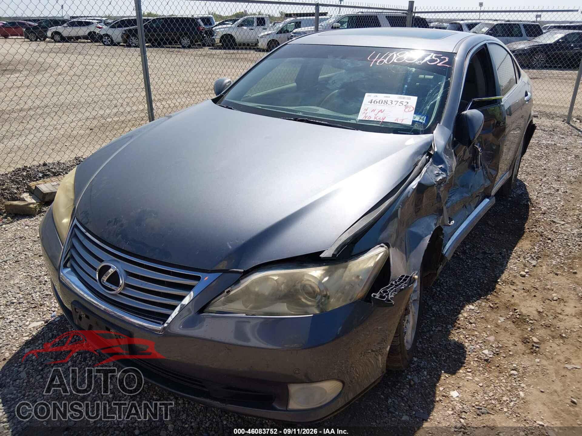 LEXUS ES 350 2012 - JTHBK1EG8C2512059