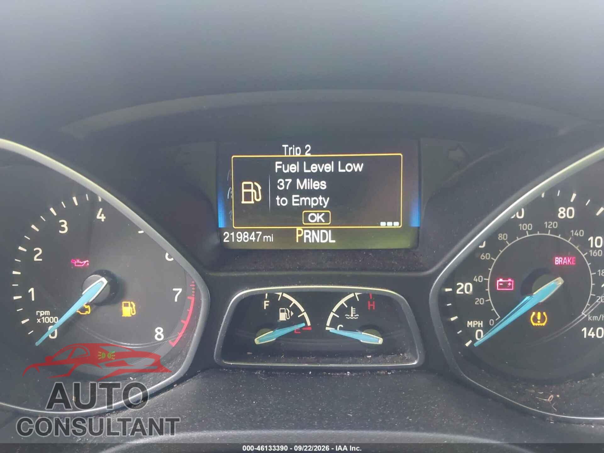 FORD FOCUS 2016 - 1FADP3E23GL381690