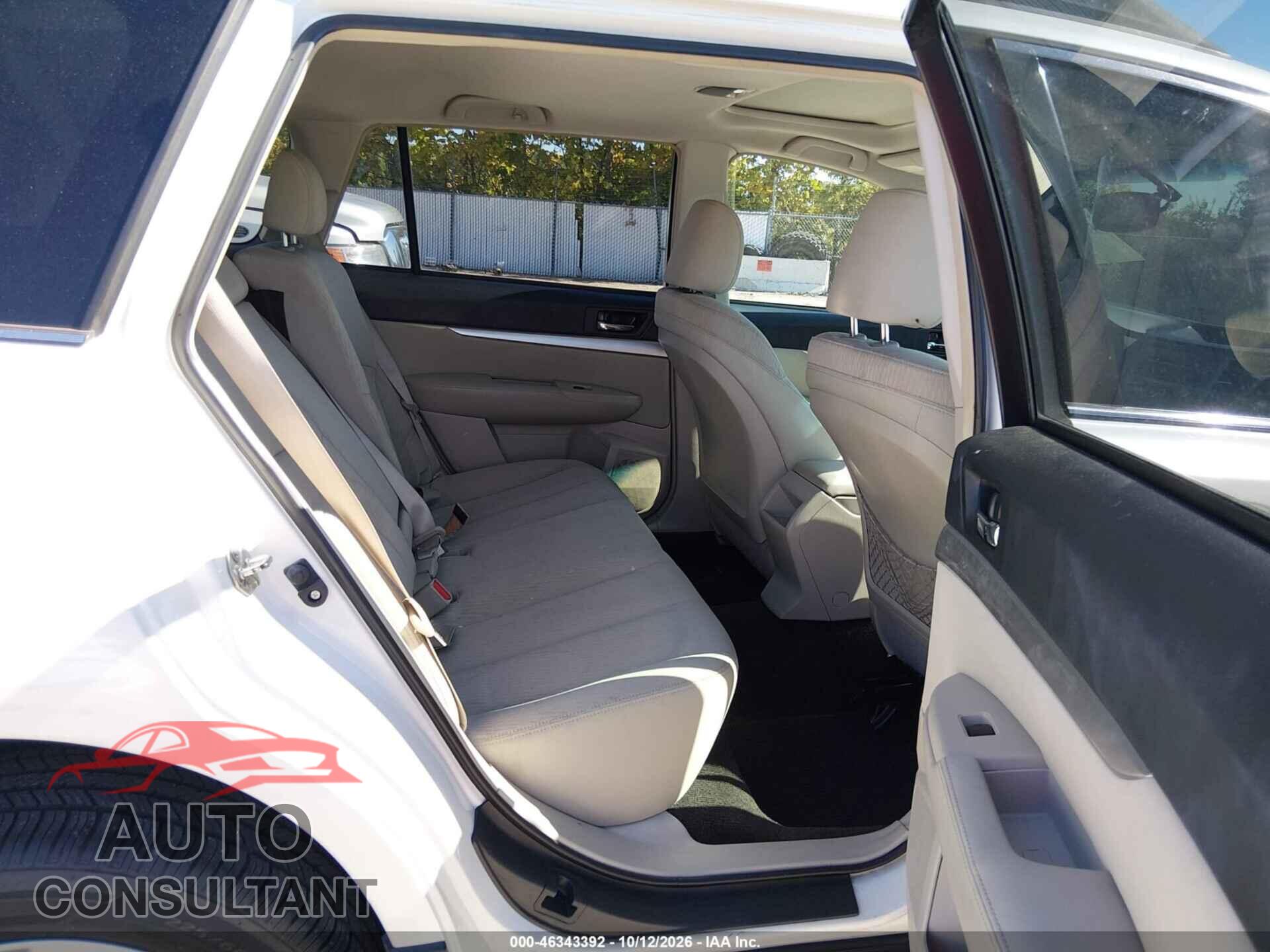 SUBARU OUTBACK 2011 - 4S4BRBGC5B3411921