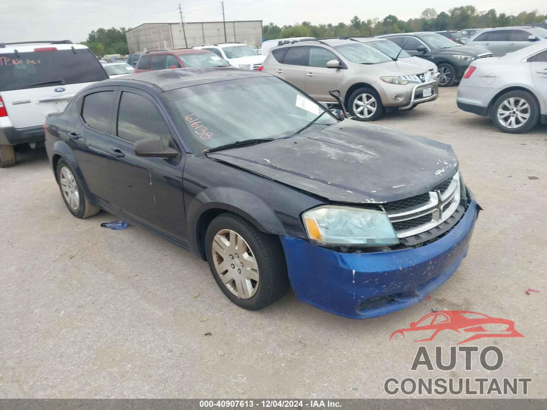 DODGE AVENGER 2013 - 1C3CDZAB2DN616138