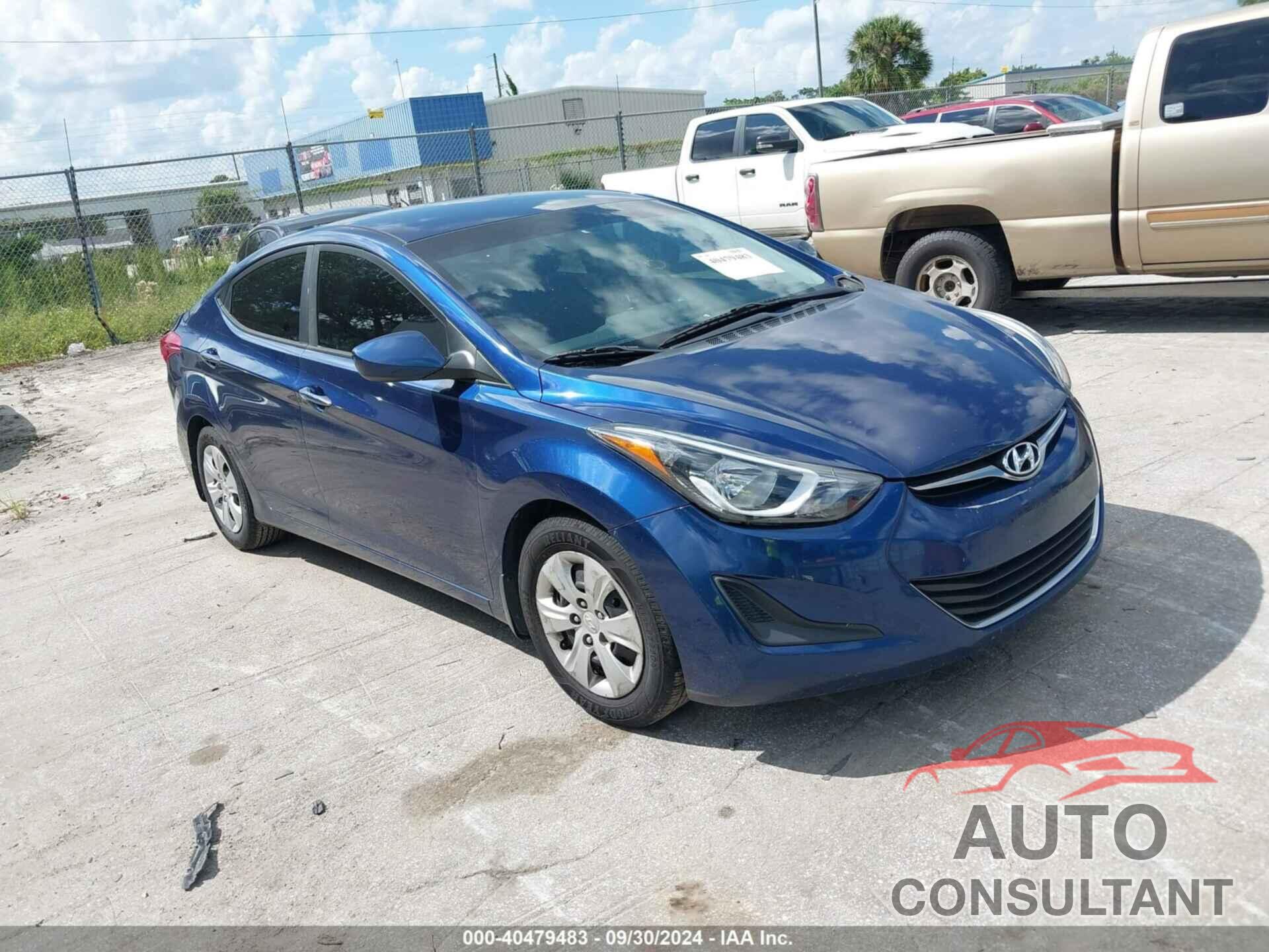 HYUNDAI ELANTRA 2016 - 5NPDH4AE2GH756843