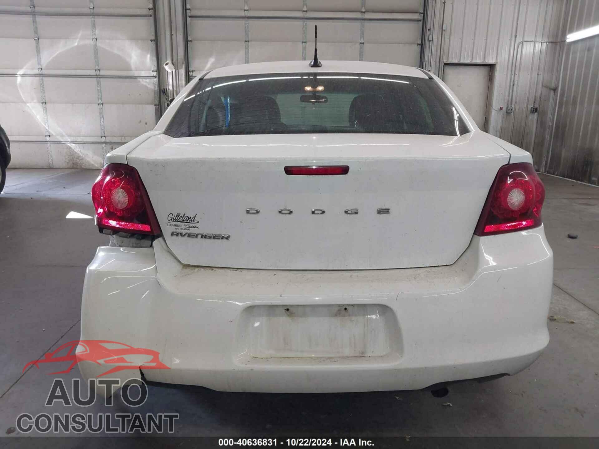 DODGE AVENGER 2011 - 1B3BD4FB2BN563216
