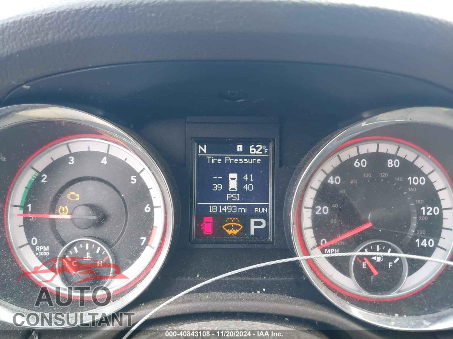 DODGE DURANGO 2011 - 1D4RE4GG9BC720629