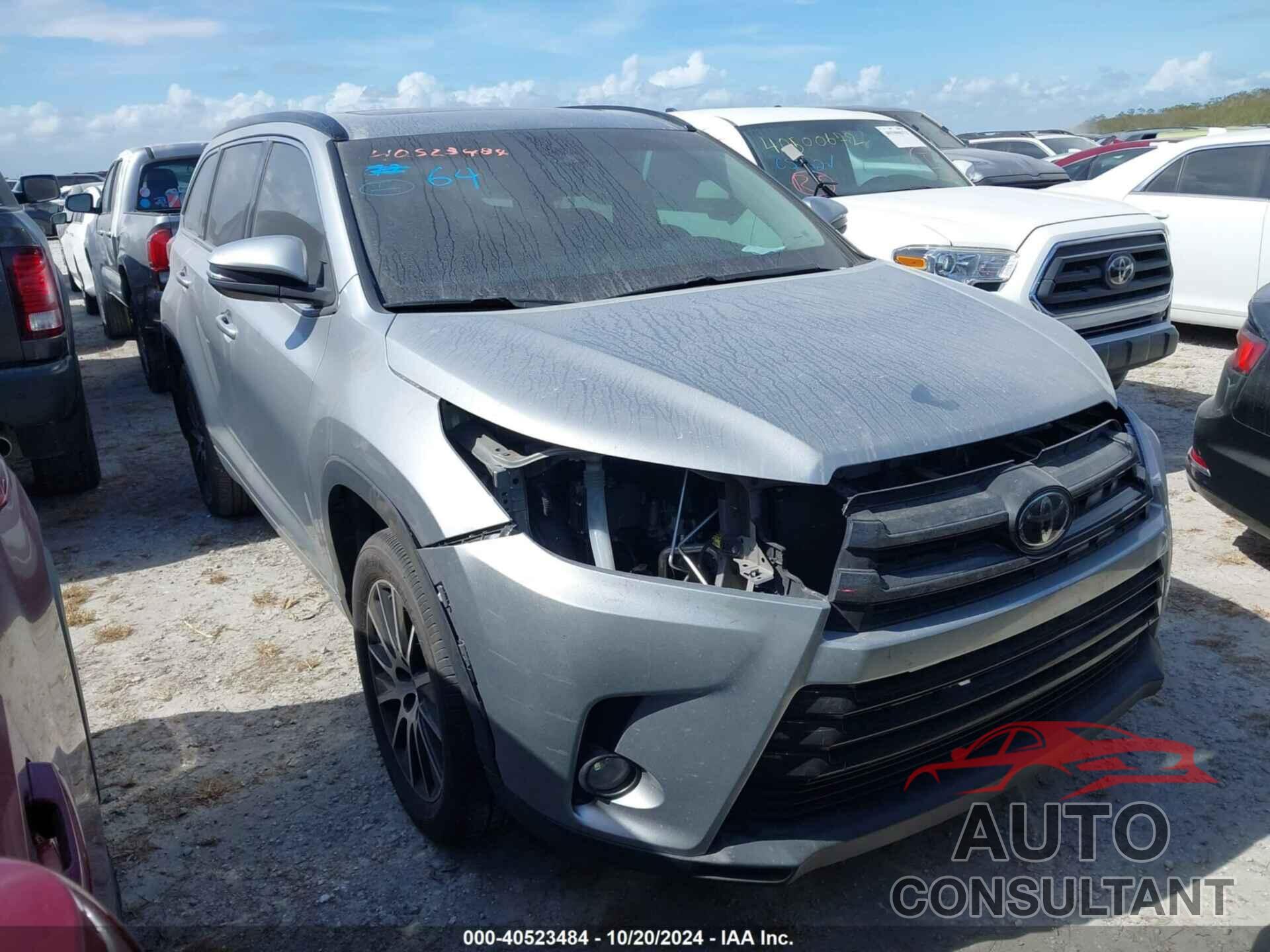 TOYOTA HIGHLANDER 2017 - 5TDJZRFH3HS435664