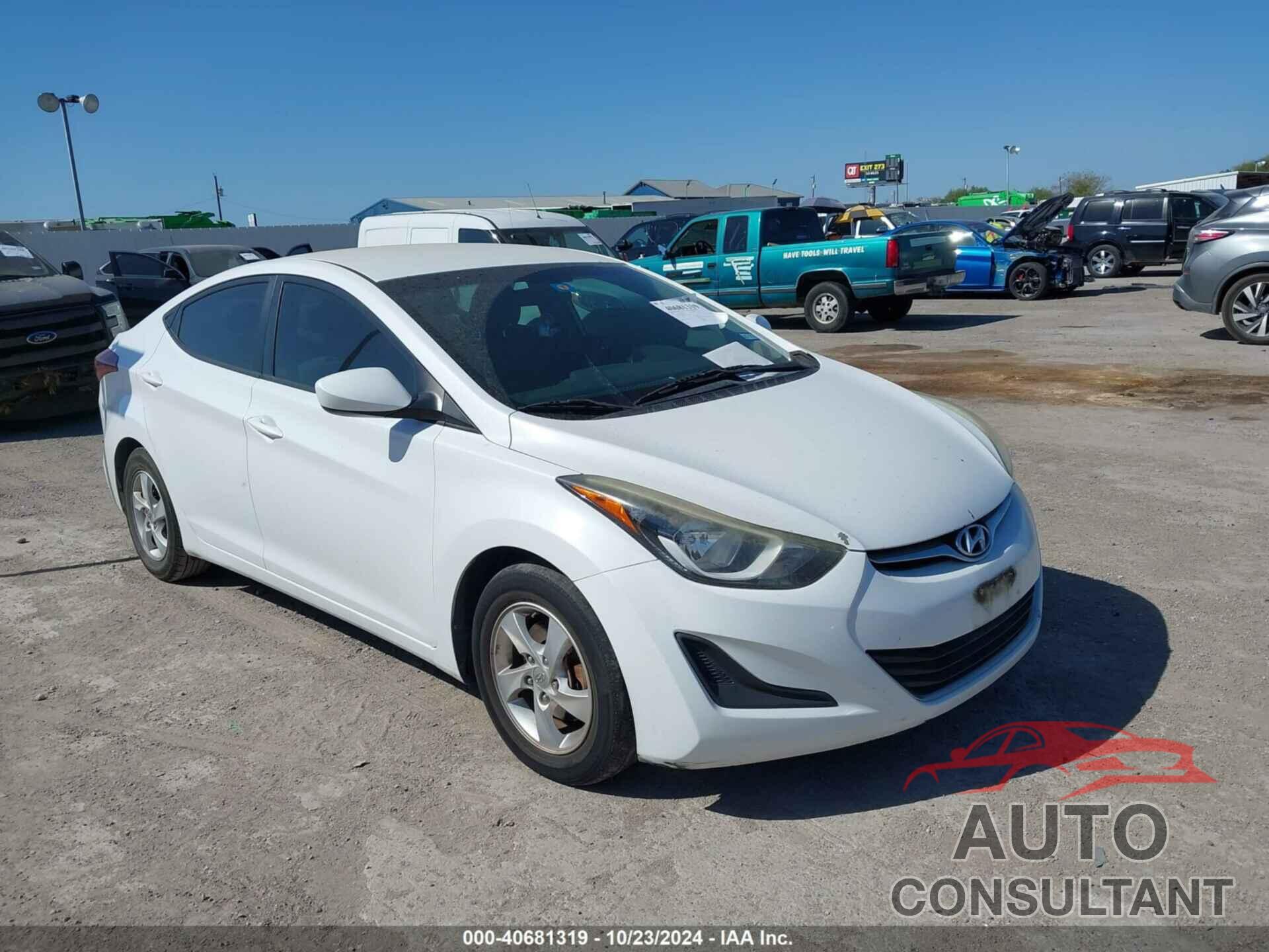 HYUNDAI ELANTRA 2015 - 5NPDH4AE6FH650748