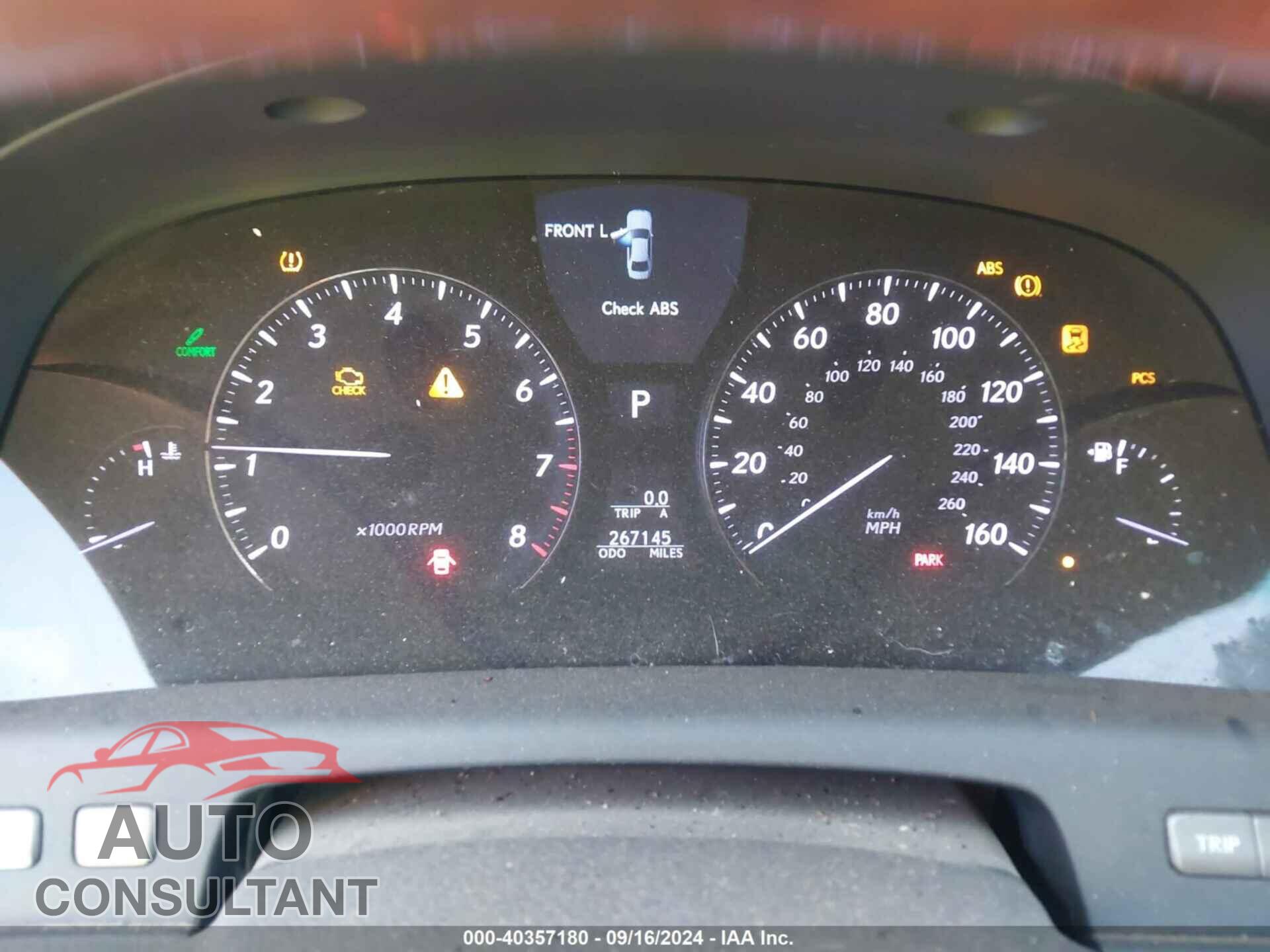 LEXUS LS 460 2011 - JTHGL5EF5B5043575