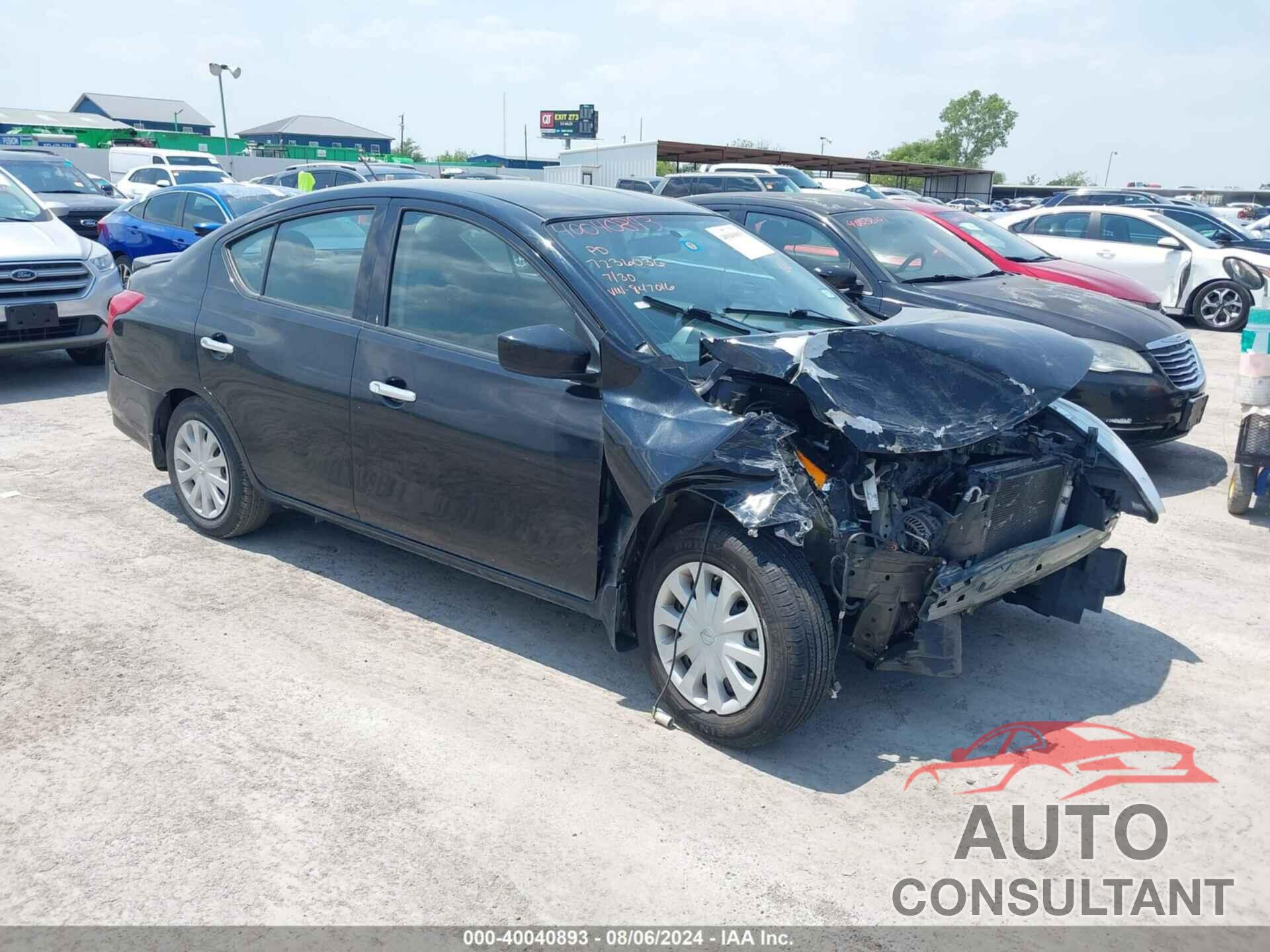 NISSAN VERSA 2016 - 3N1CN7AP3GL847016