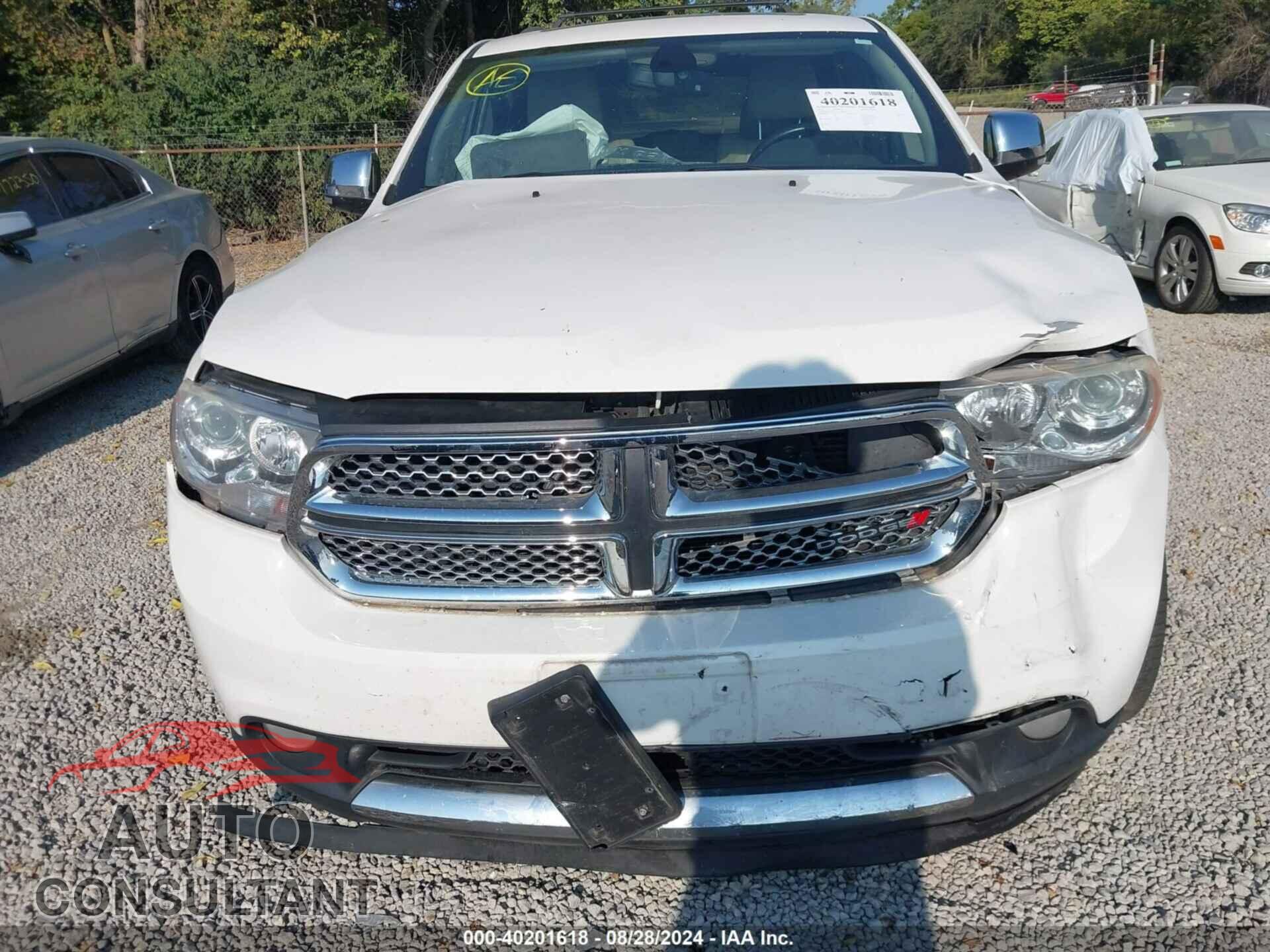 DODGE DURANGO 2012 - 1C4RDJEGXCC322462