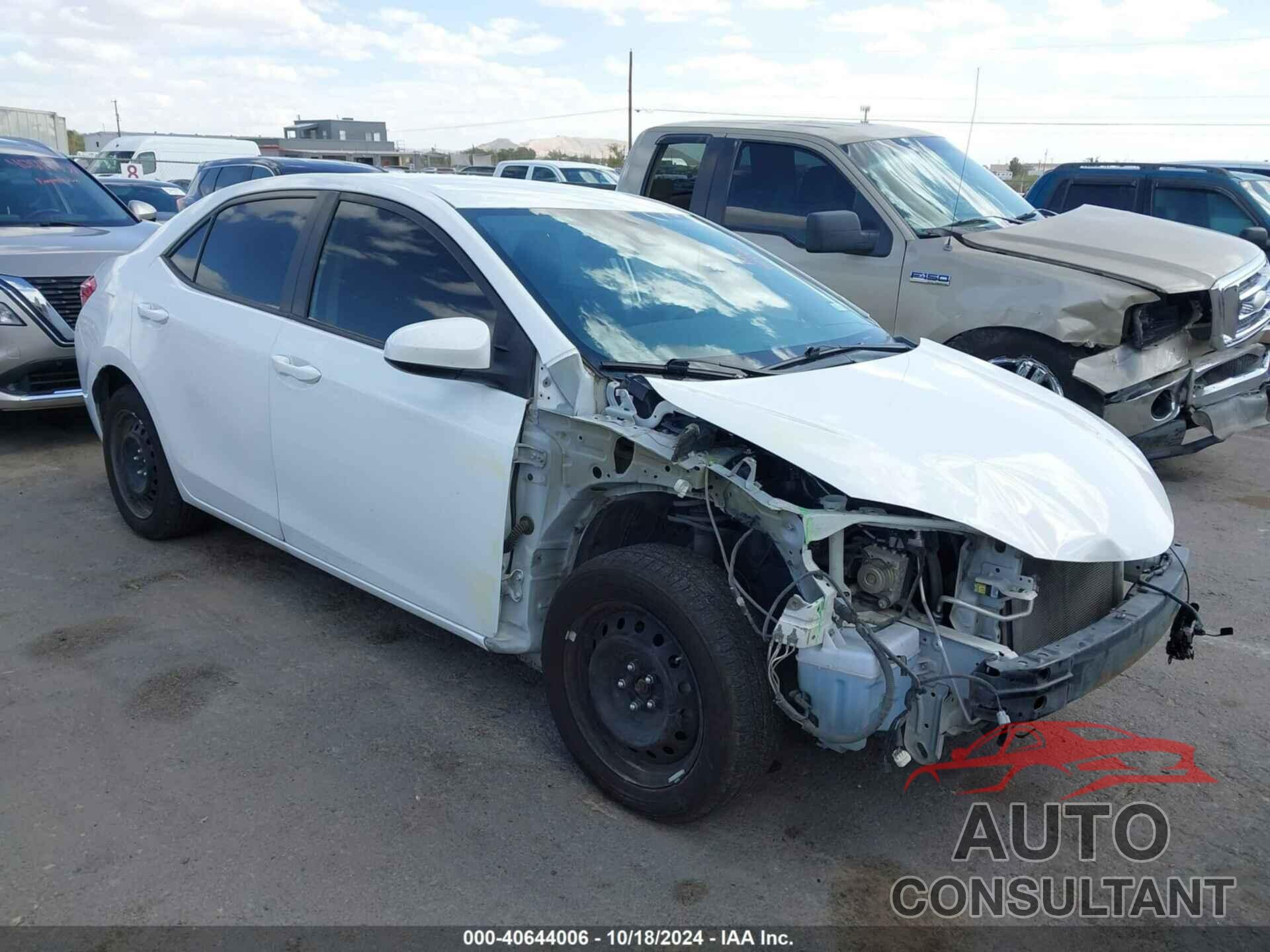 TOYOTA COROLLA 2019 - 2T1BURHE0KC148868