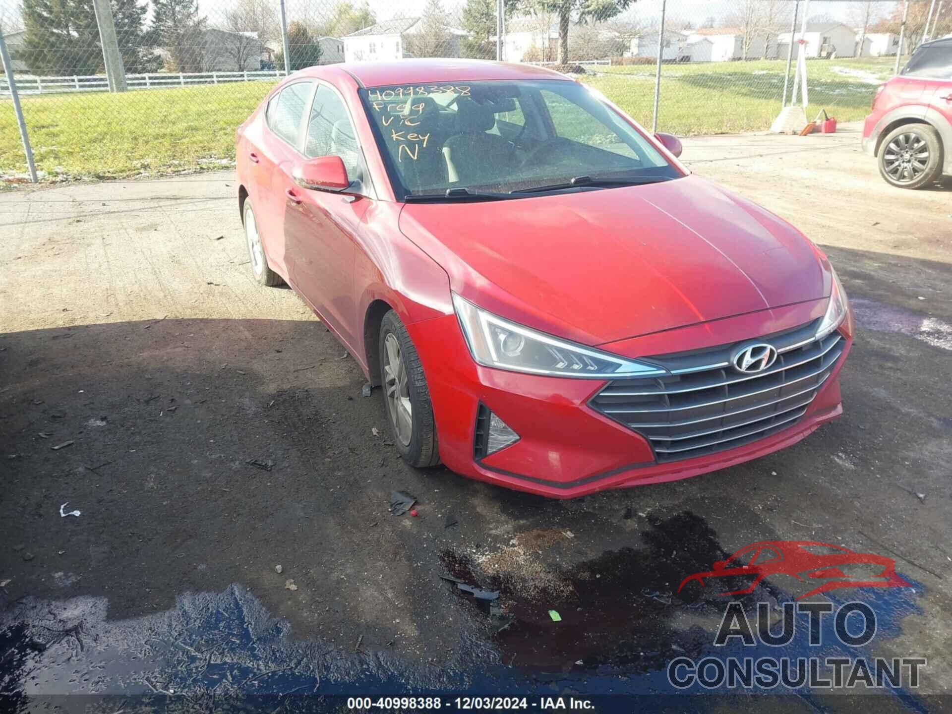 HYUNDAI ELANTRA 2020 - 5NPD84LF8LH513862