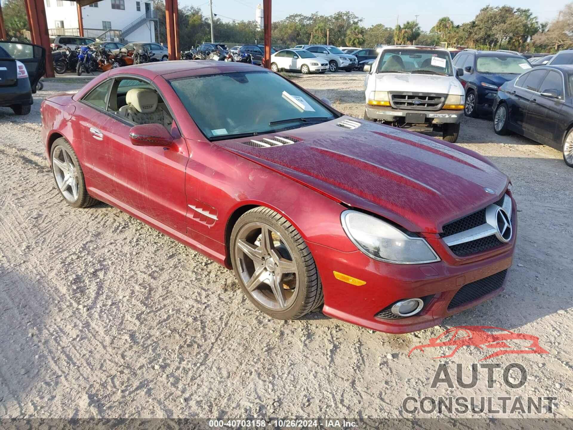 MERCEDES-BENZ SL 550 2009 - WDBSK71F29F149484