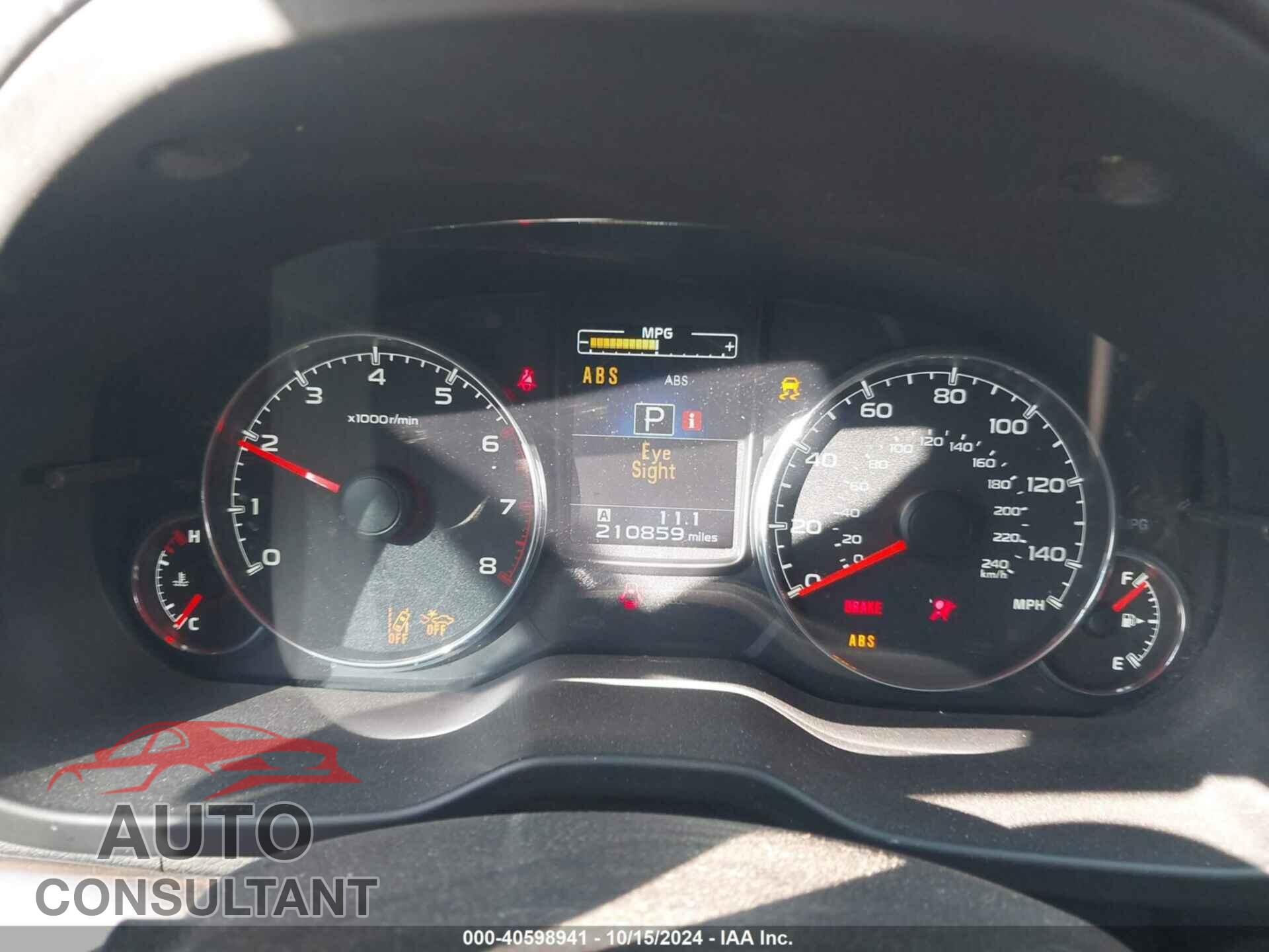 SUBARU OUTBACK 2014 - 4S4BRCPC4E3228245