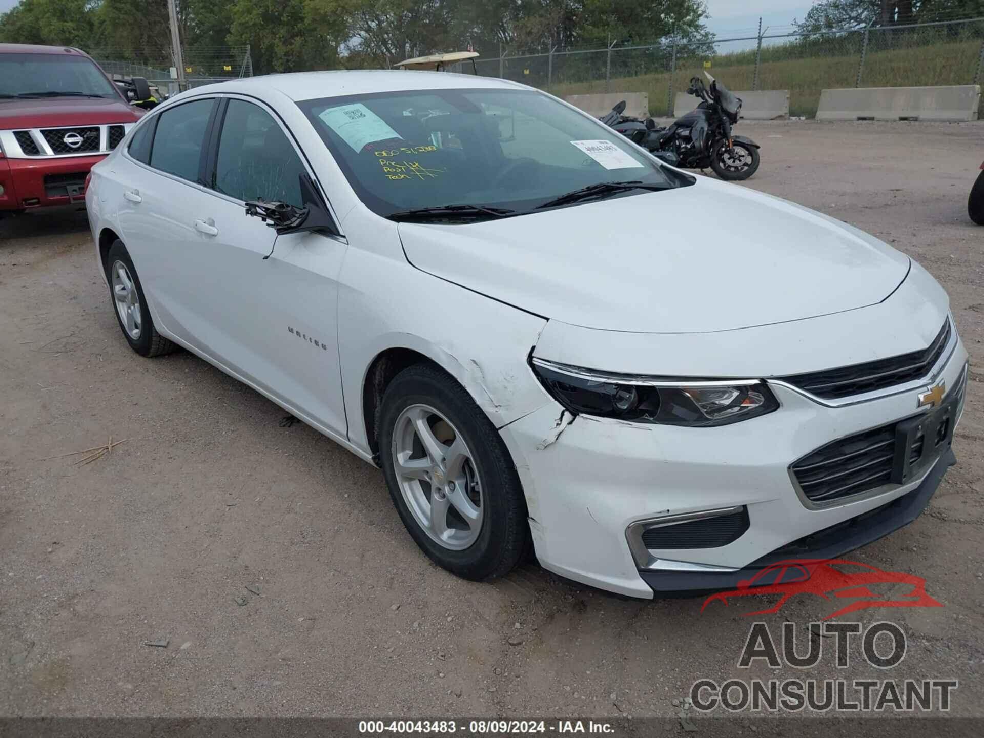 CHEVROLET MALIBU 2016 - 1G1ZB5ST9GF350569