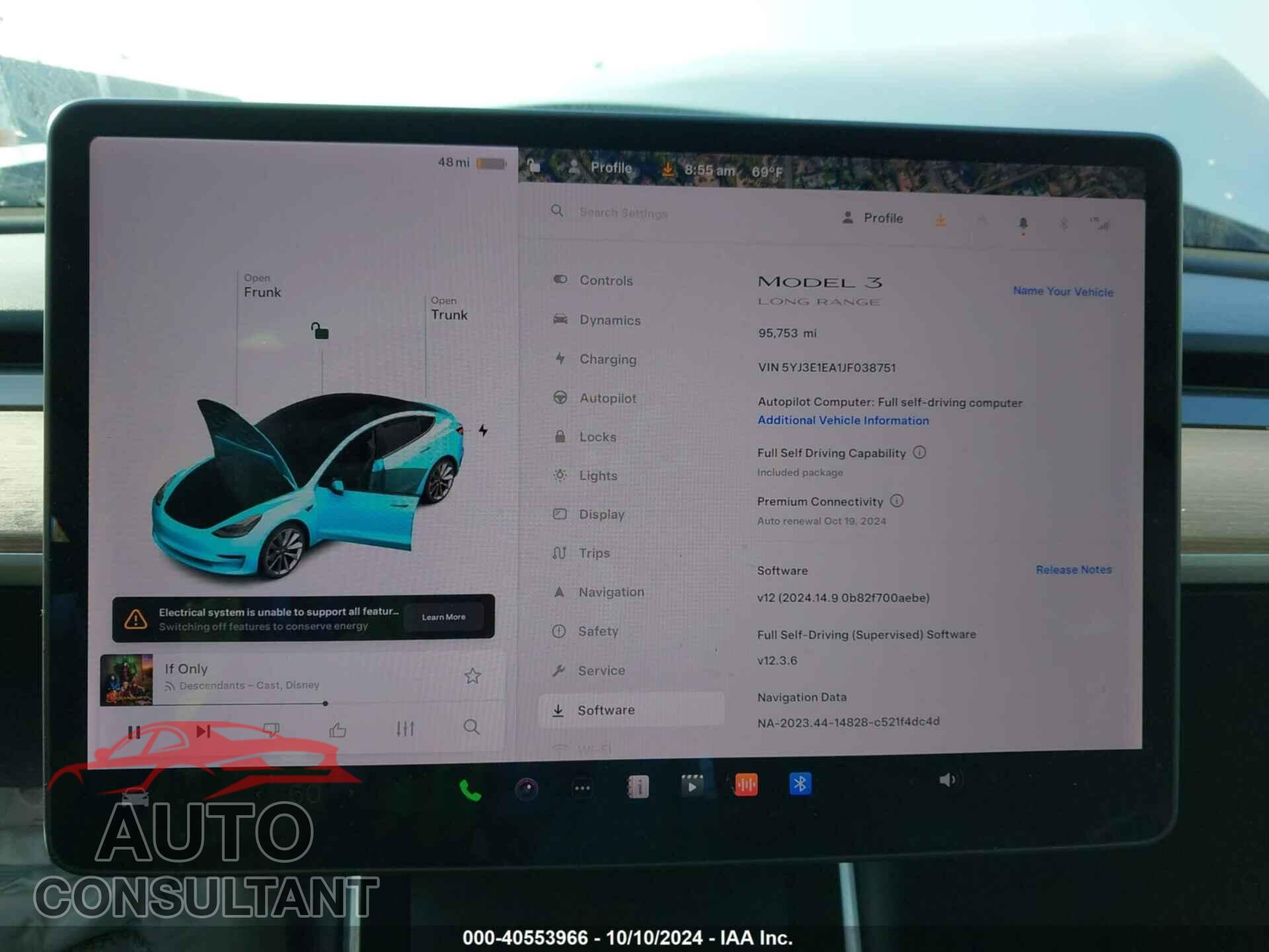 TESLA MODEL 3 2018 - 5YJ3E1EA1JF038751