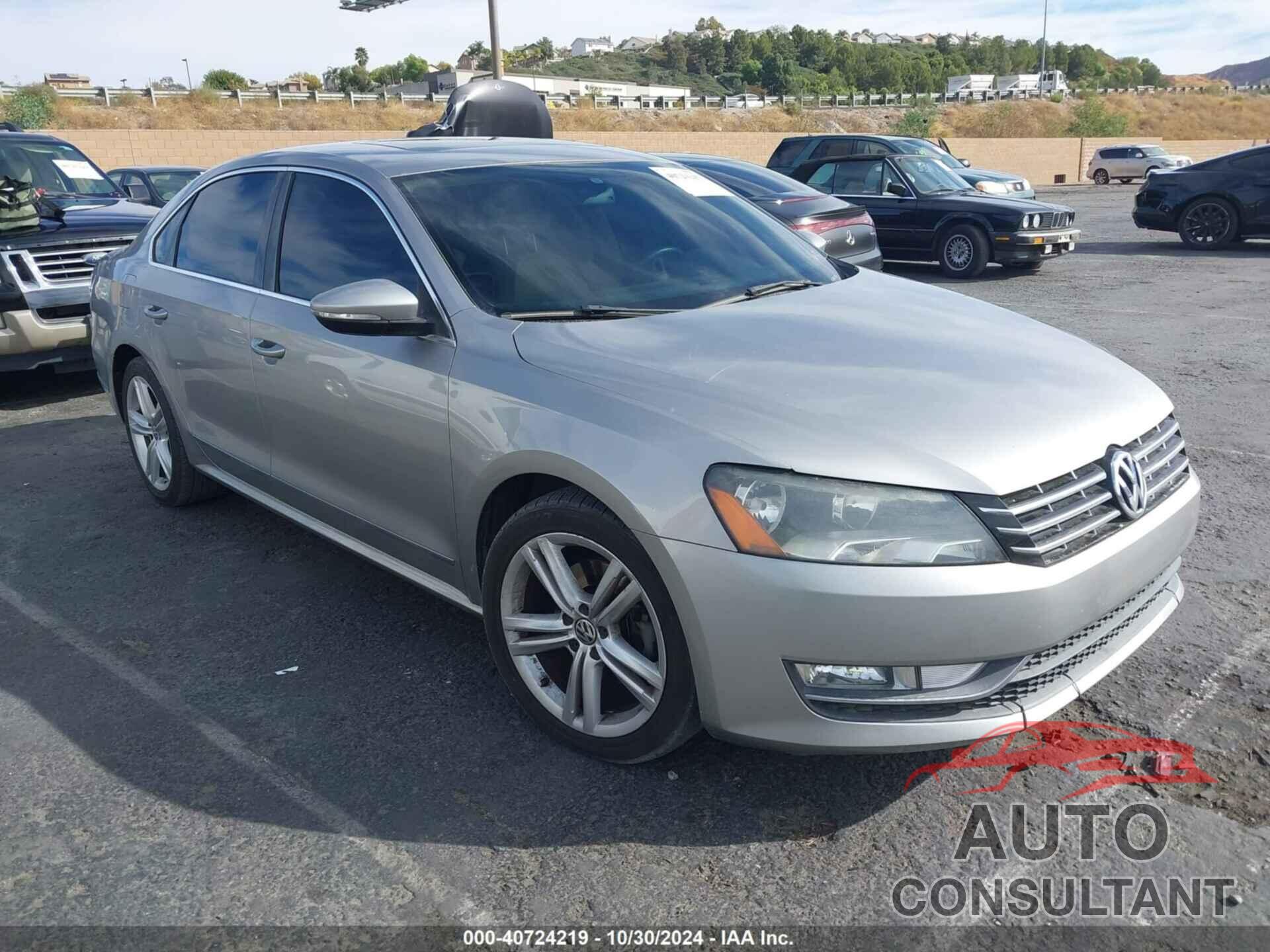 VOLKSWAGEN PASSAT 2012 - 1VWCN7A31CC063639