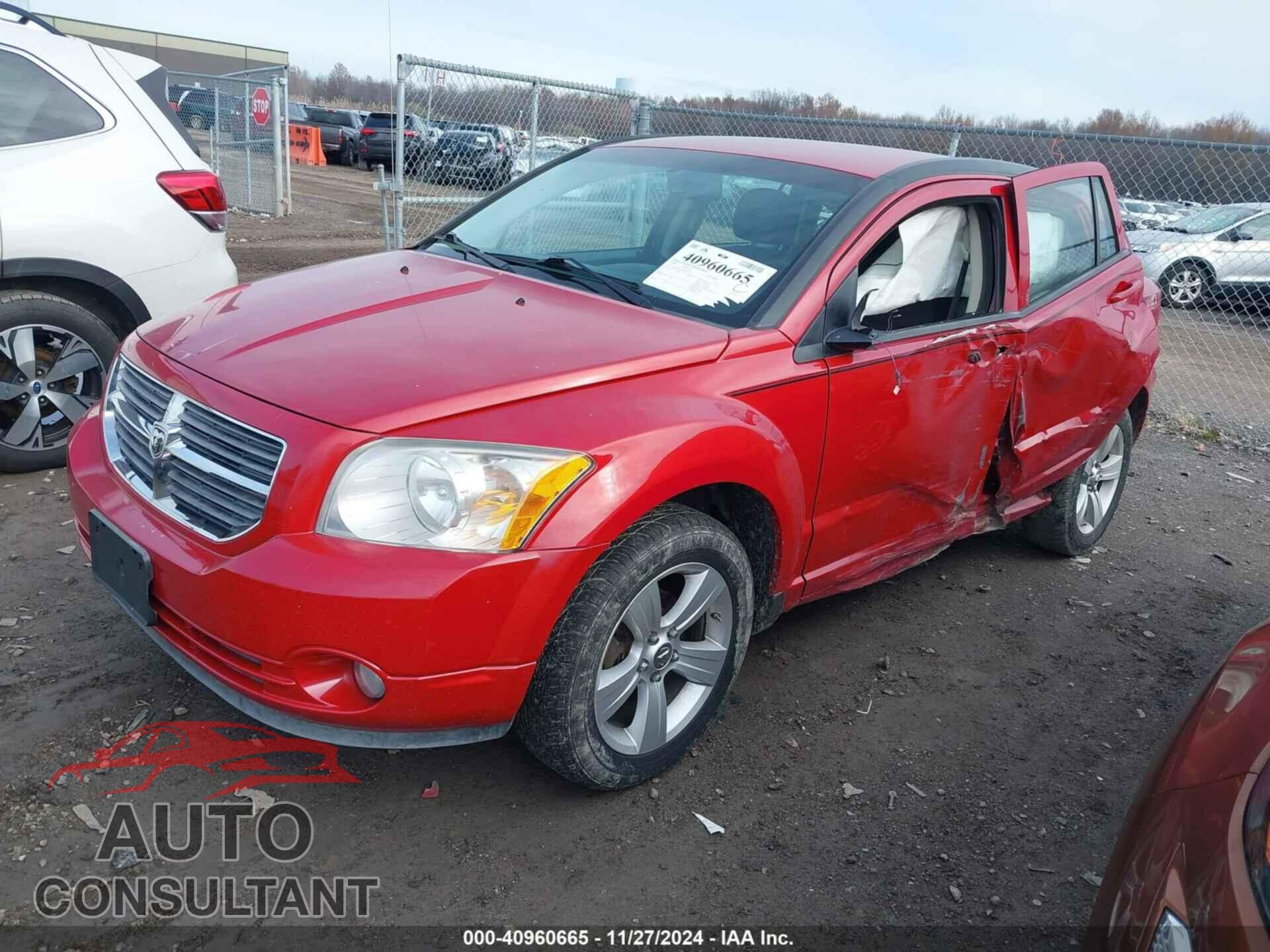 DODGE CALIBER 2012 - 1C3CDWDA9CD529536